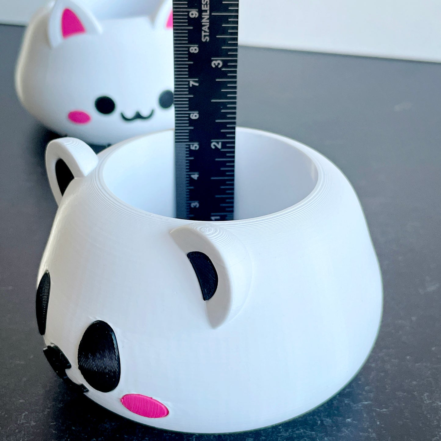 Kawaii Cat and Panda Planters