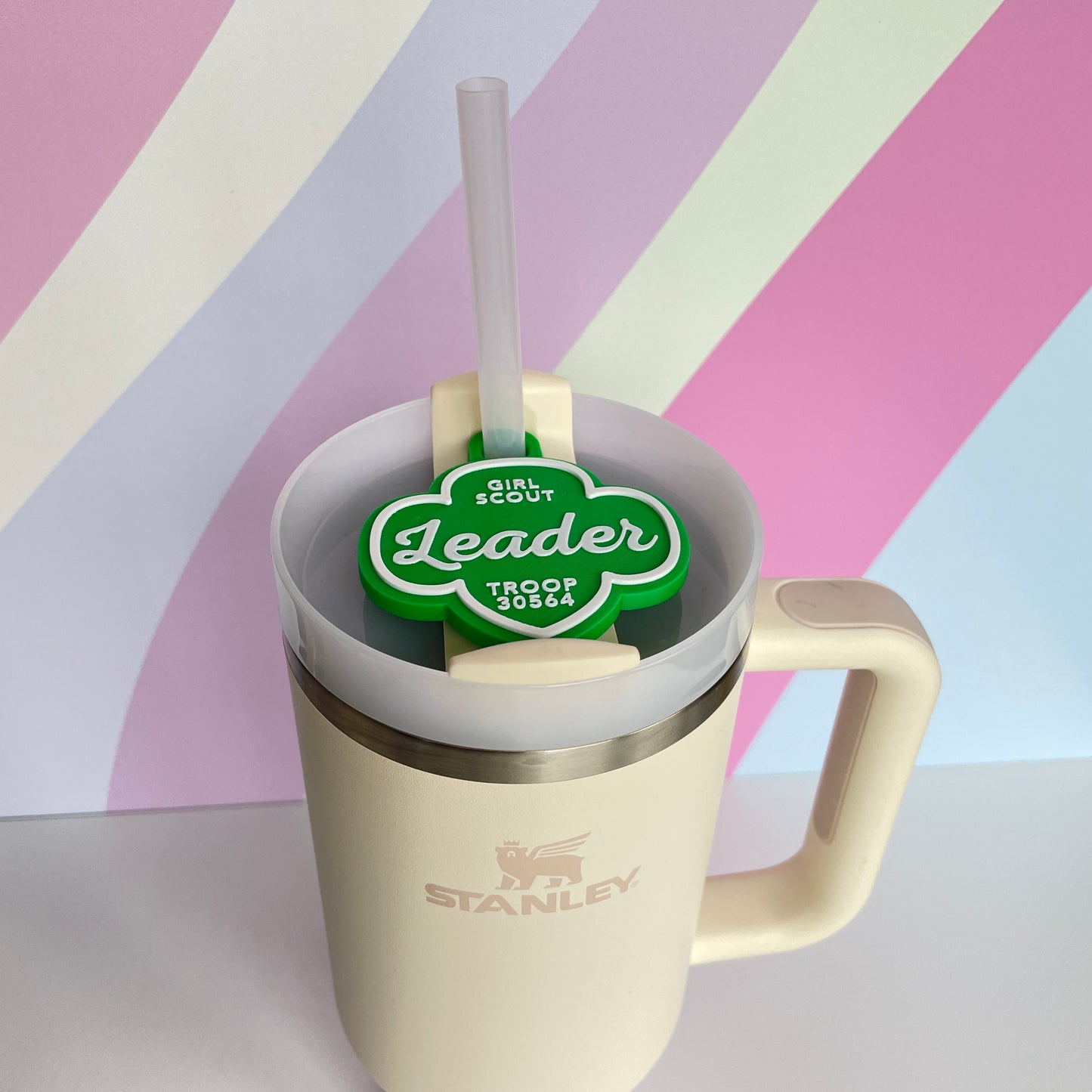 Personalized Girl Scout Stanley Cup Topper