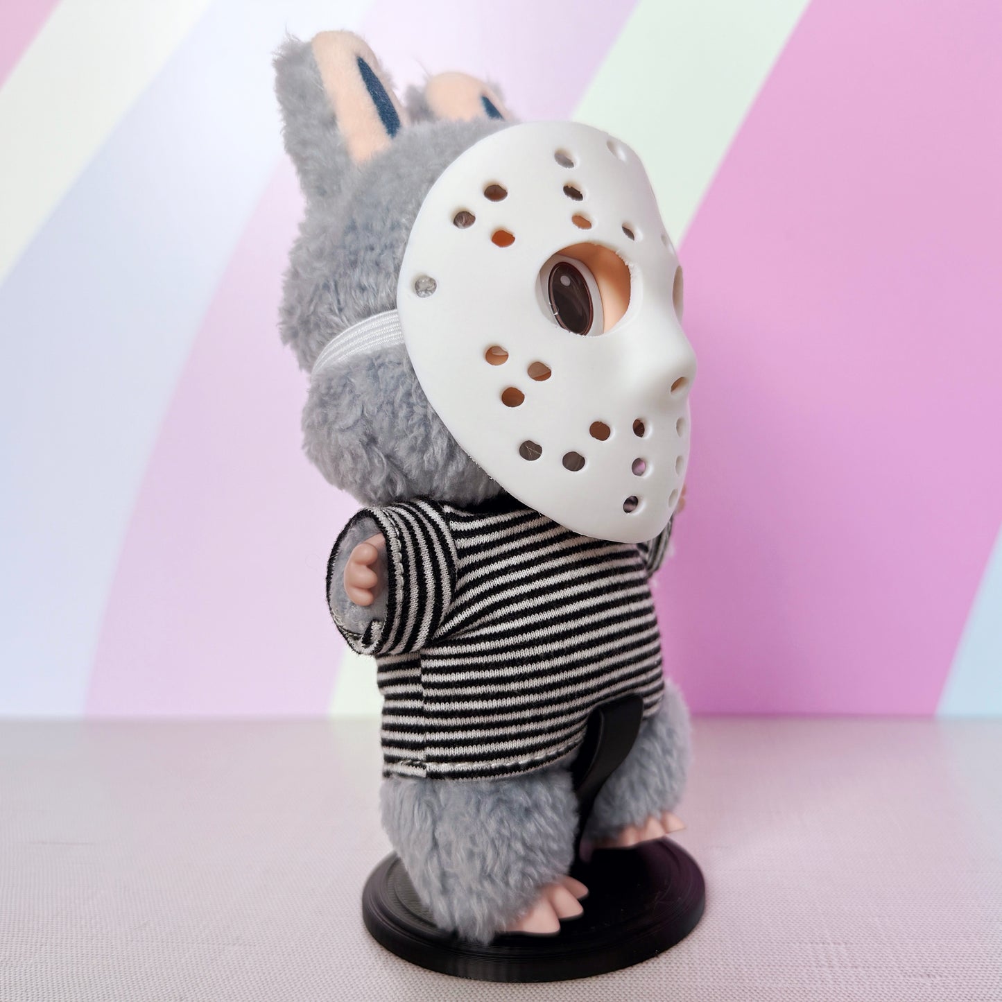Hockey Mask for Labubu β Mini Horror-Inspired Accessory