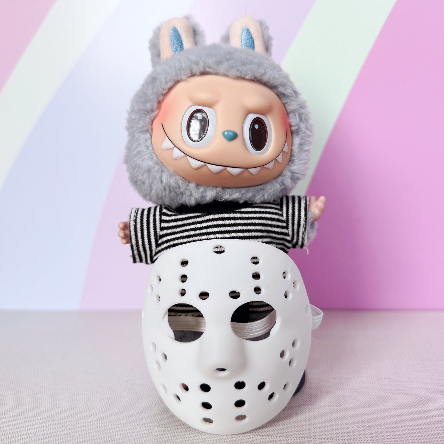 Hockey Mask for Labubu β Mini Horror-Inspired Accessory