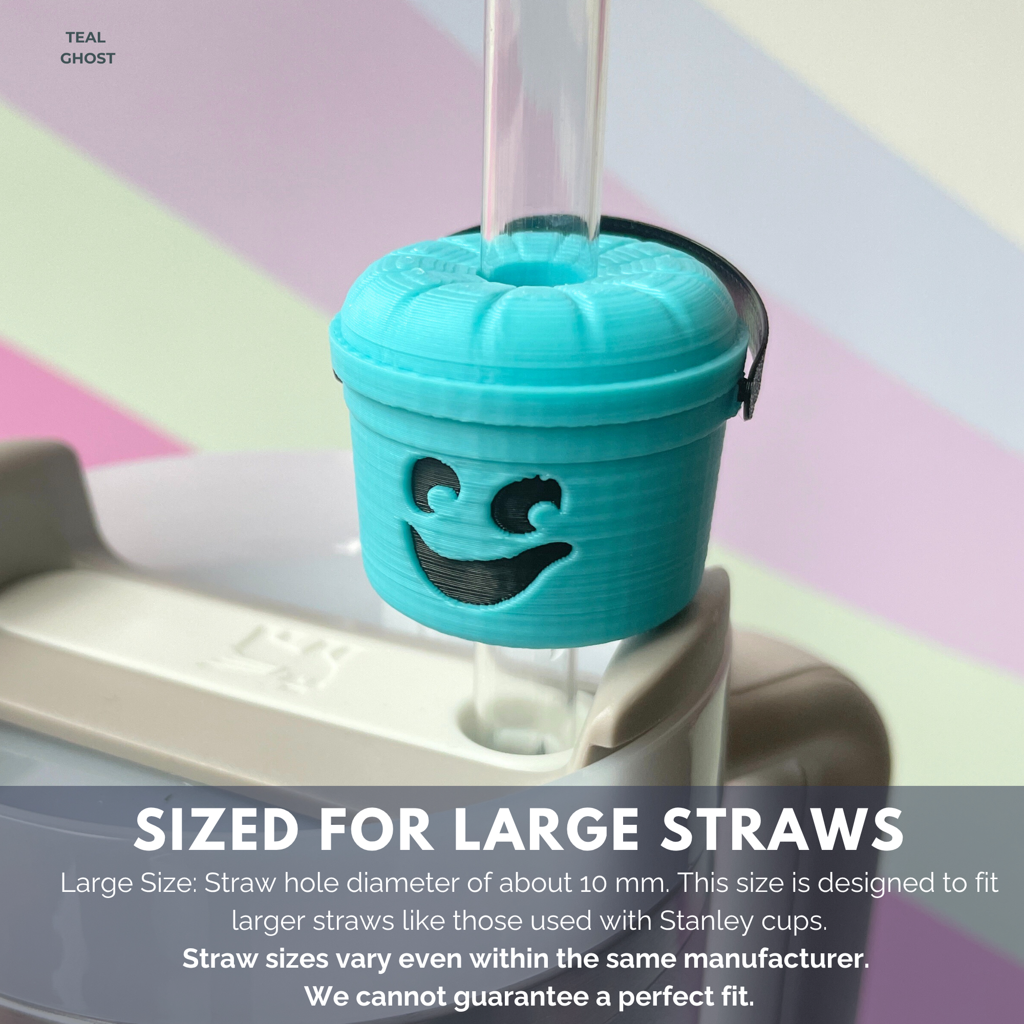 Halloween Bucket Straw Toppers – Fits Stanley & Large Reusable Straws