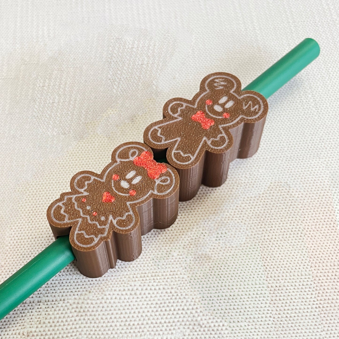 Mouse Gingerbread for Straw Toppers