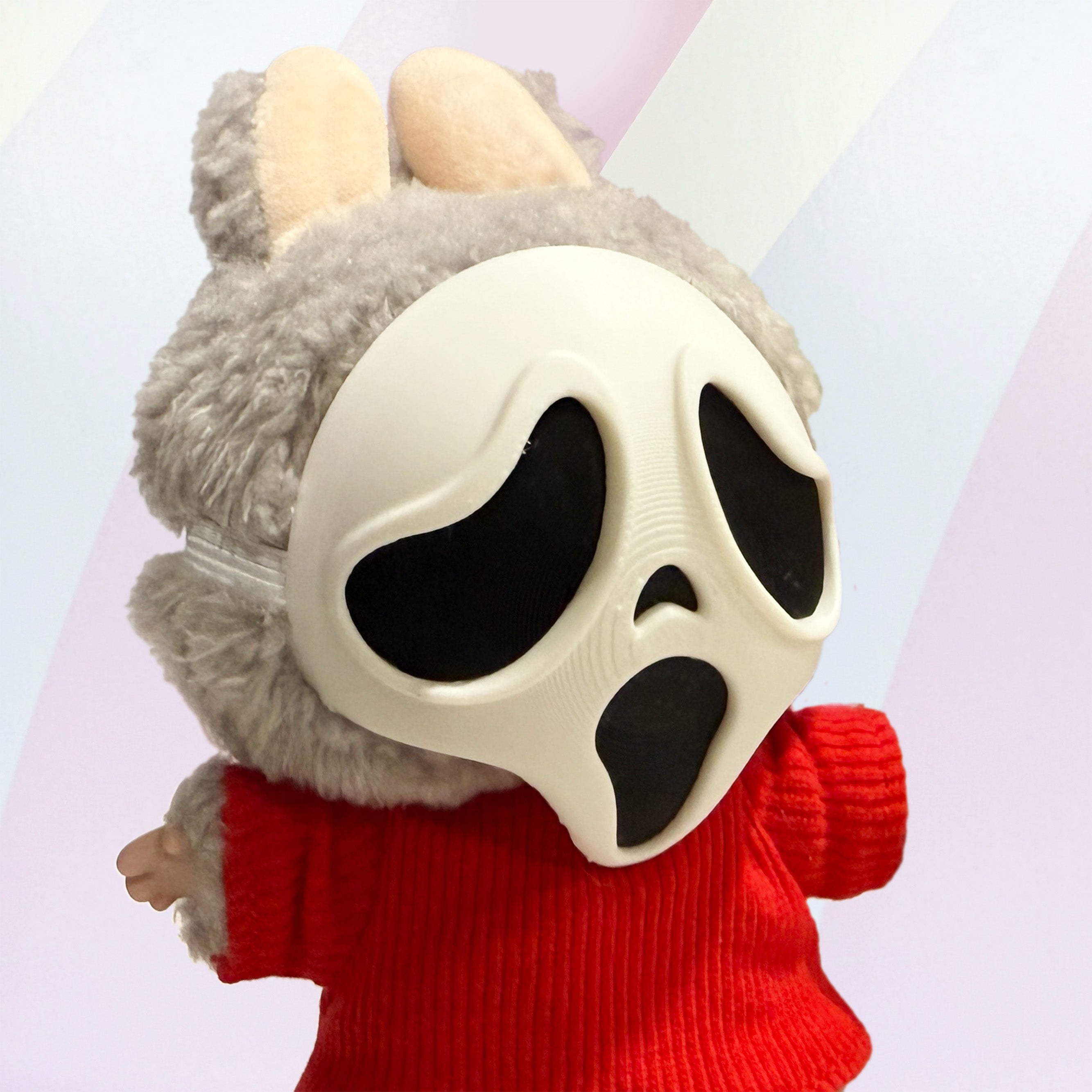 Mini Ghost Mask for Collectible Plush Figures