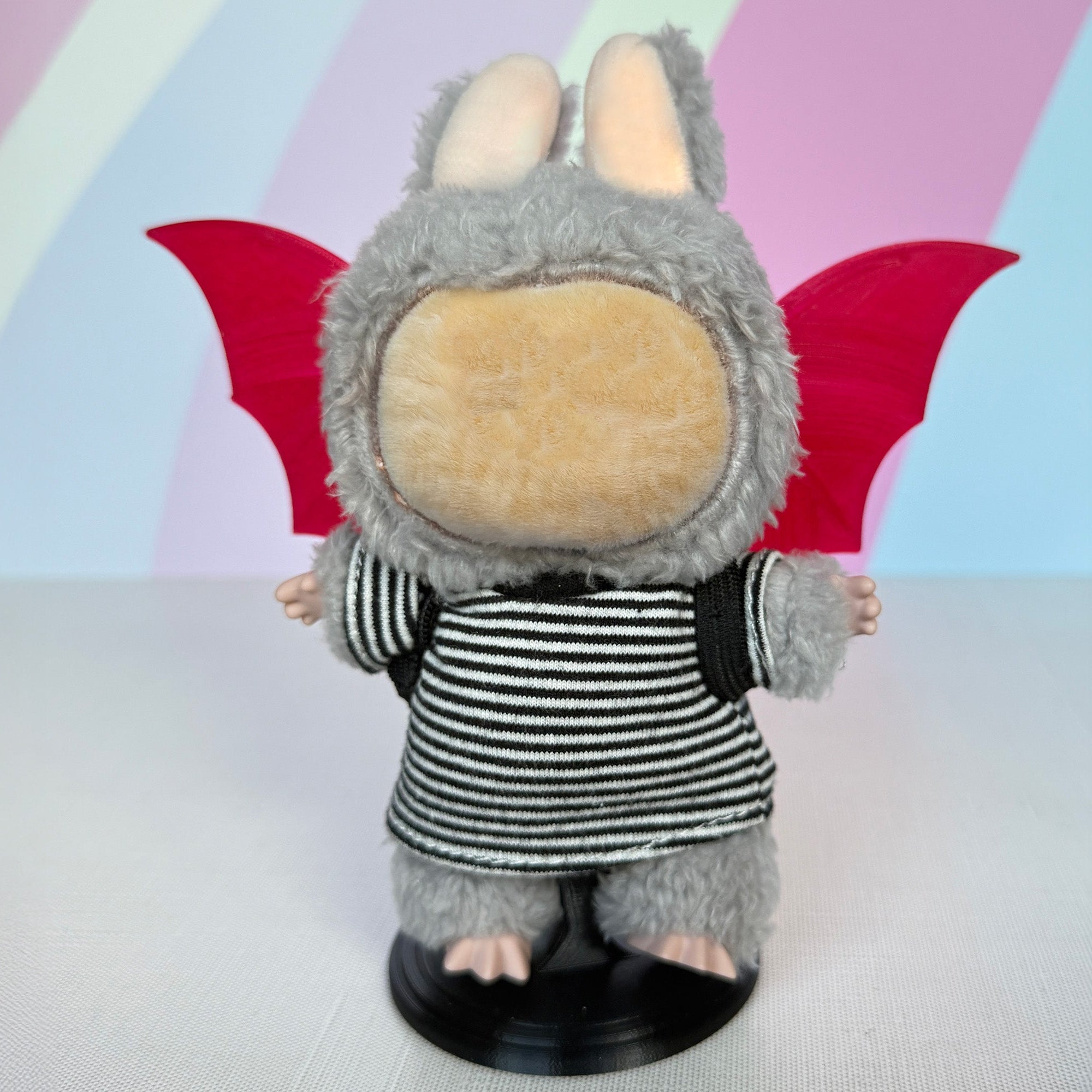 Hinged Bat Wings - Adjustable Halloween Accessory for 17 cm Mini Plush Figures