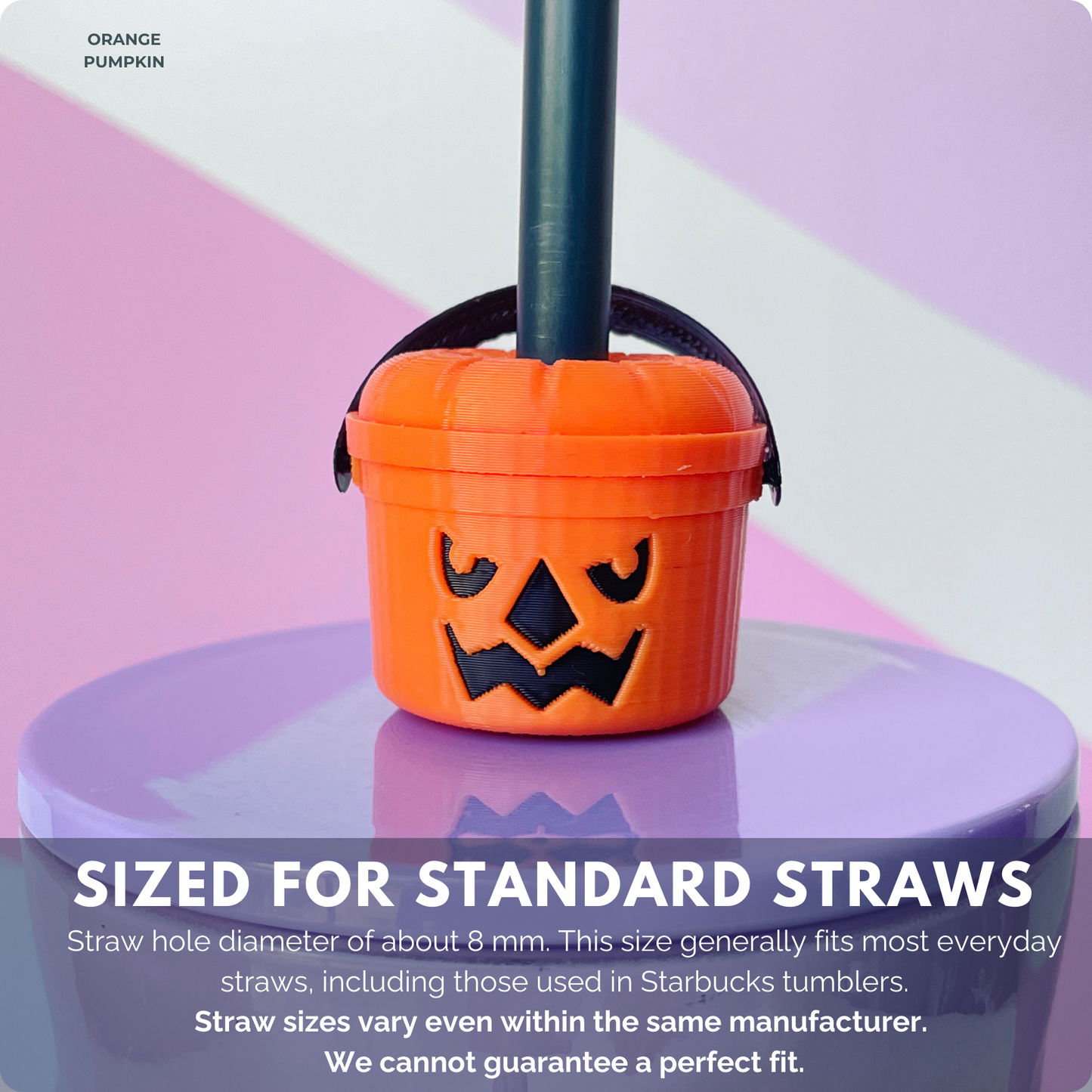 Halloween Buckets for STANDARD Straw Toppers