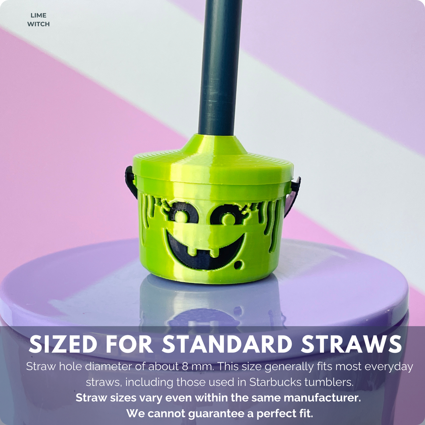 Halloween Buckets for STANDARD Straw Toppers