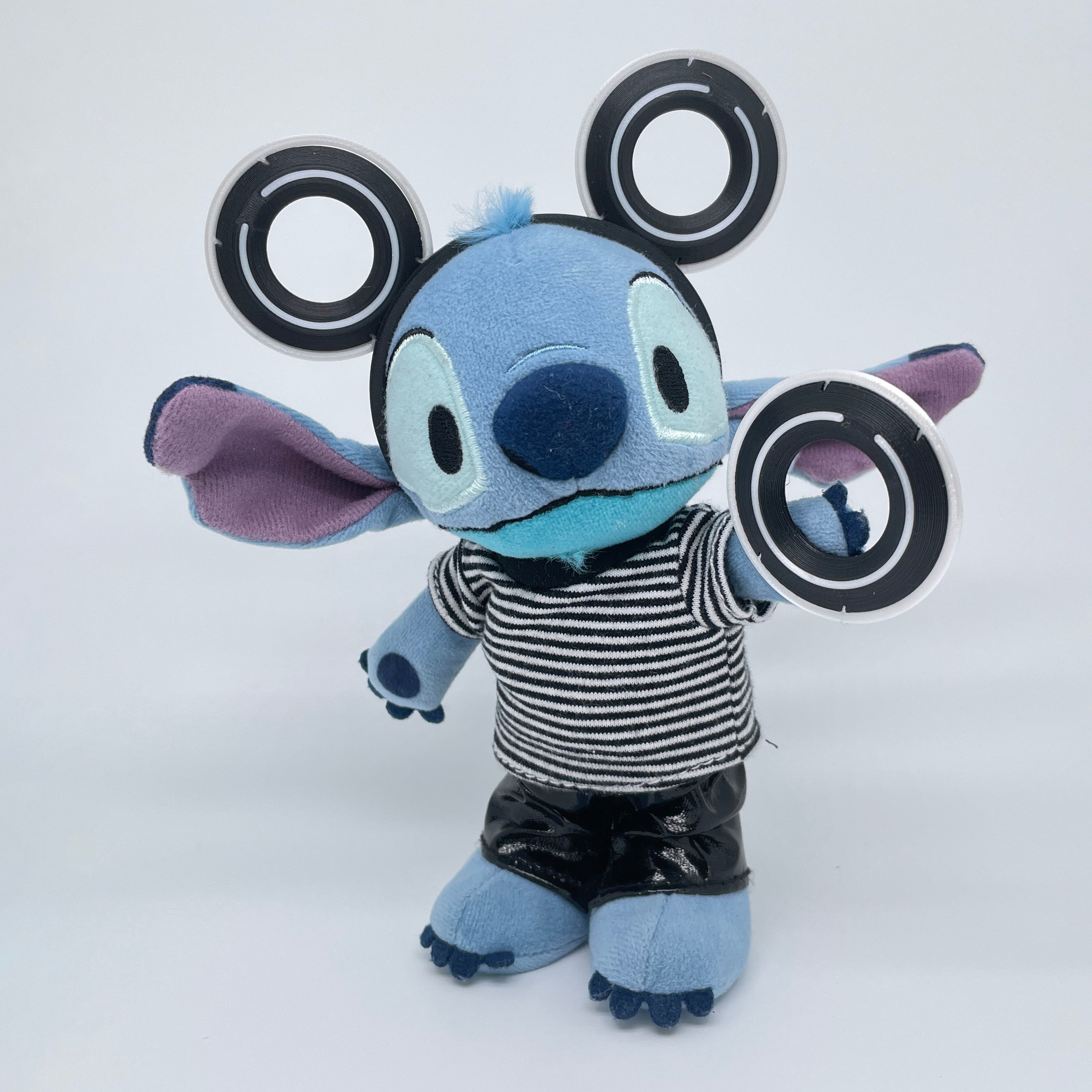 Neon Circuit Ears & Light Disc Set for Mini Plush Figures