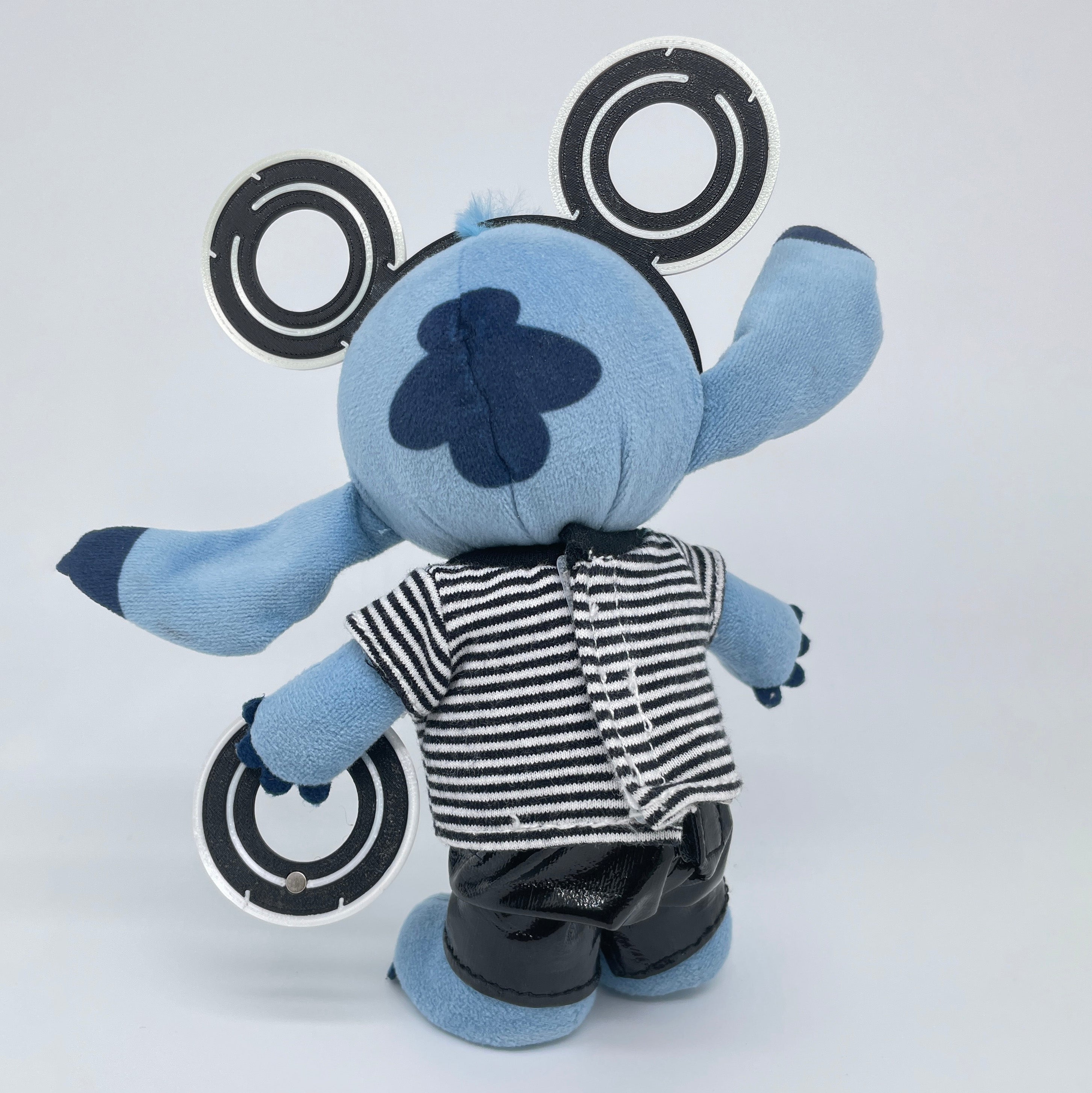 Neon Circuit Ears & Light Disc Set for Mini Plush Figures