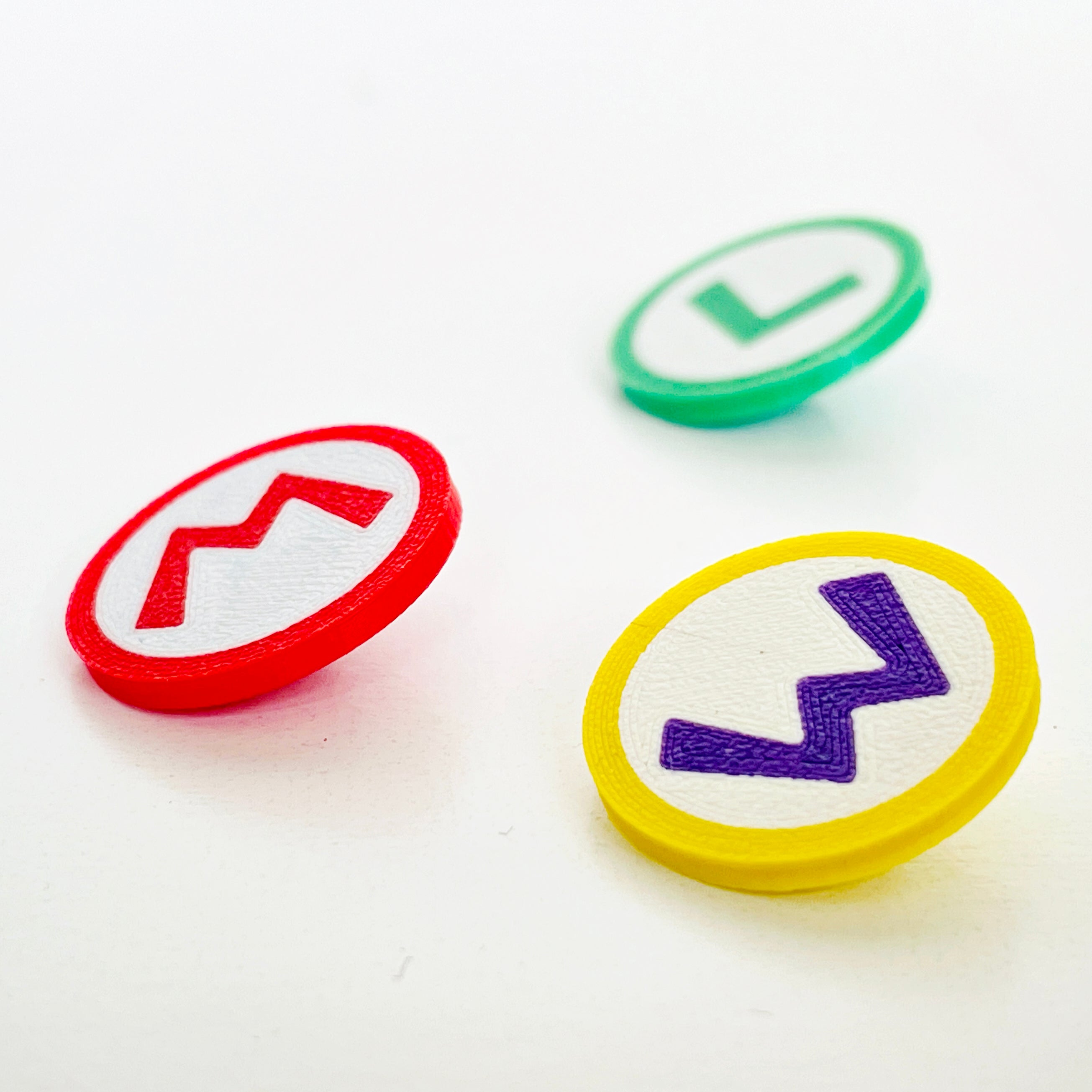 Mario Luigi Wario Letter Buttons for Sewing Projects