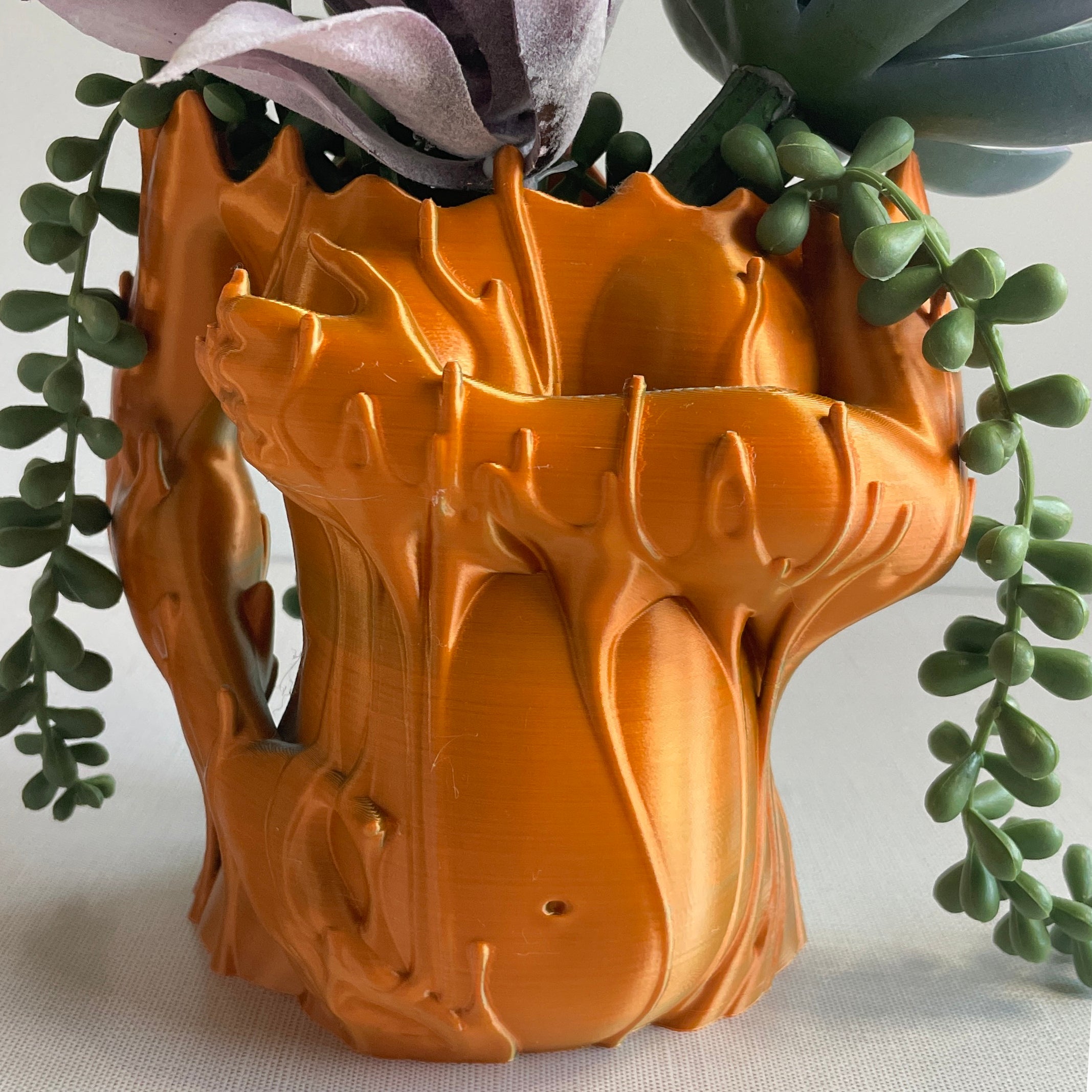 Fertility Goddess Succulent Planter. Melted Woman Plant Gift.
