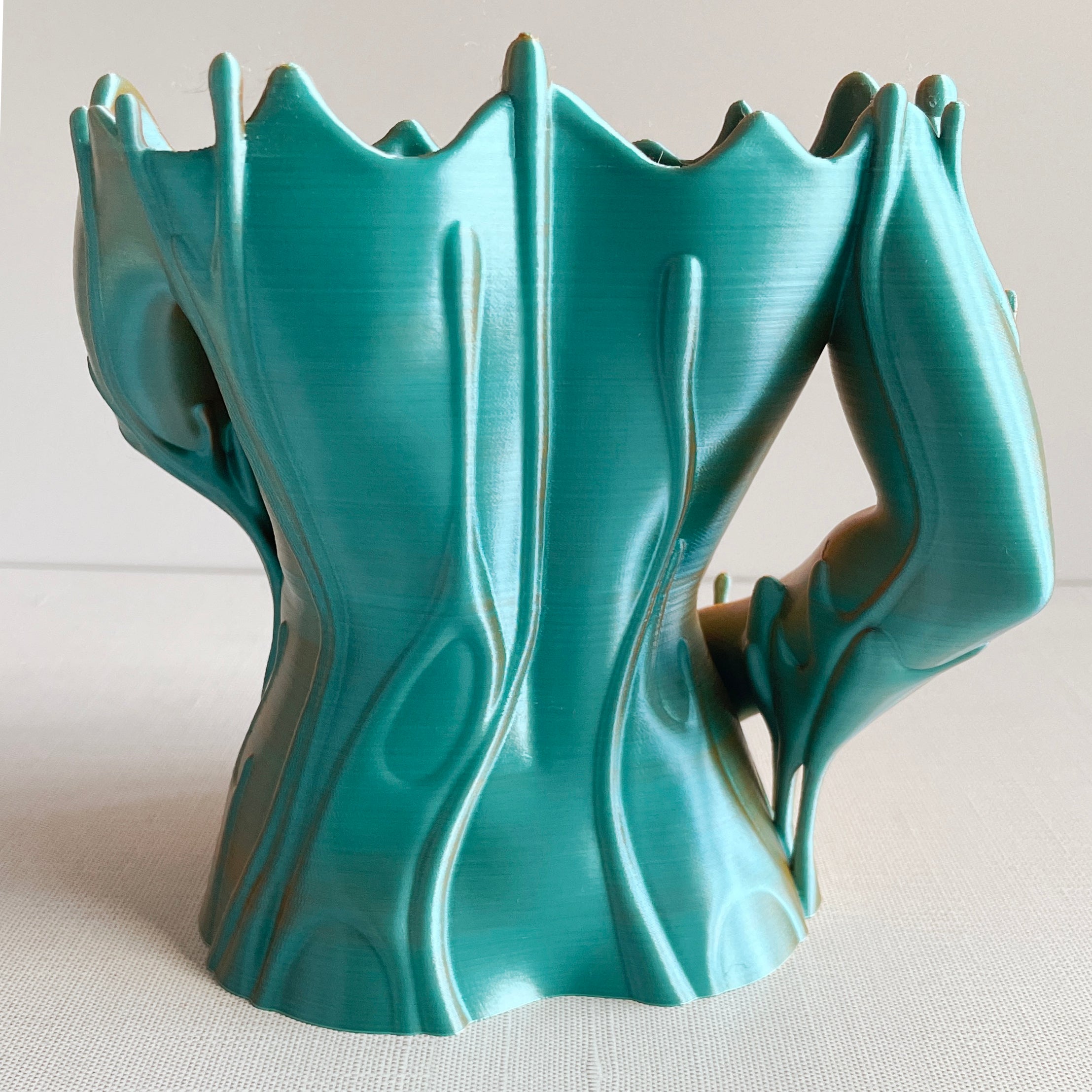 Fertility Goddess Succulent Planter. Melted Woman Plant Gift.