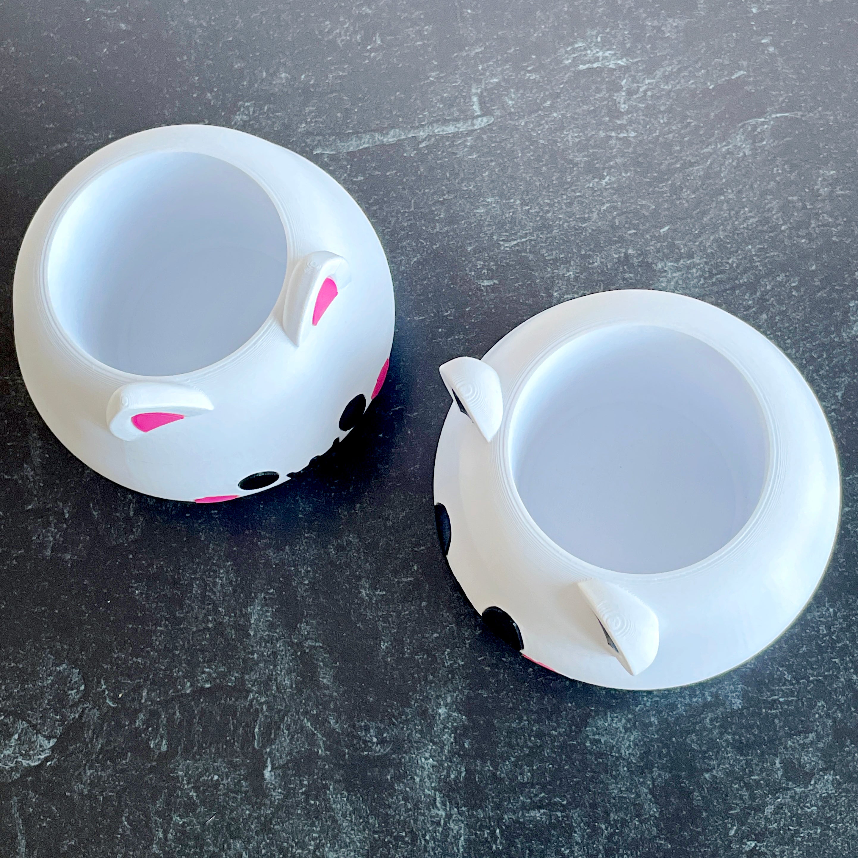Kawaii Cat and Panda Planters