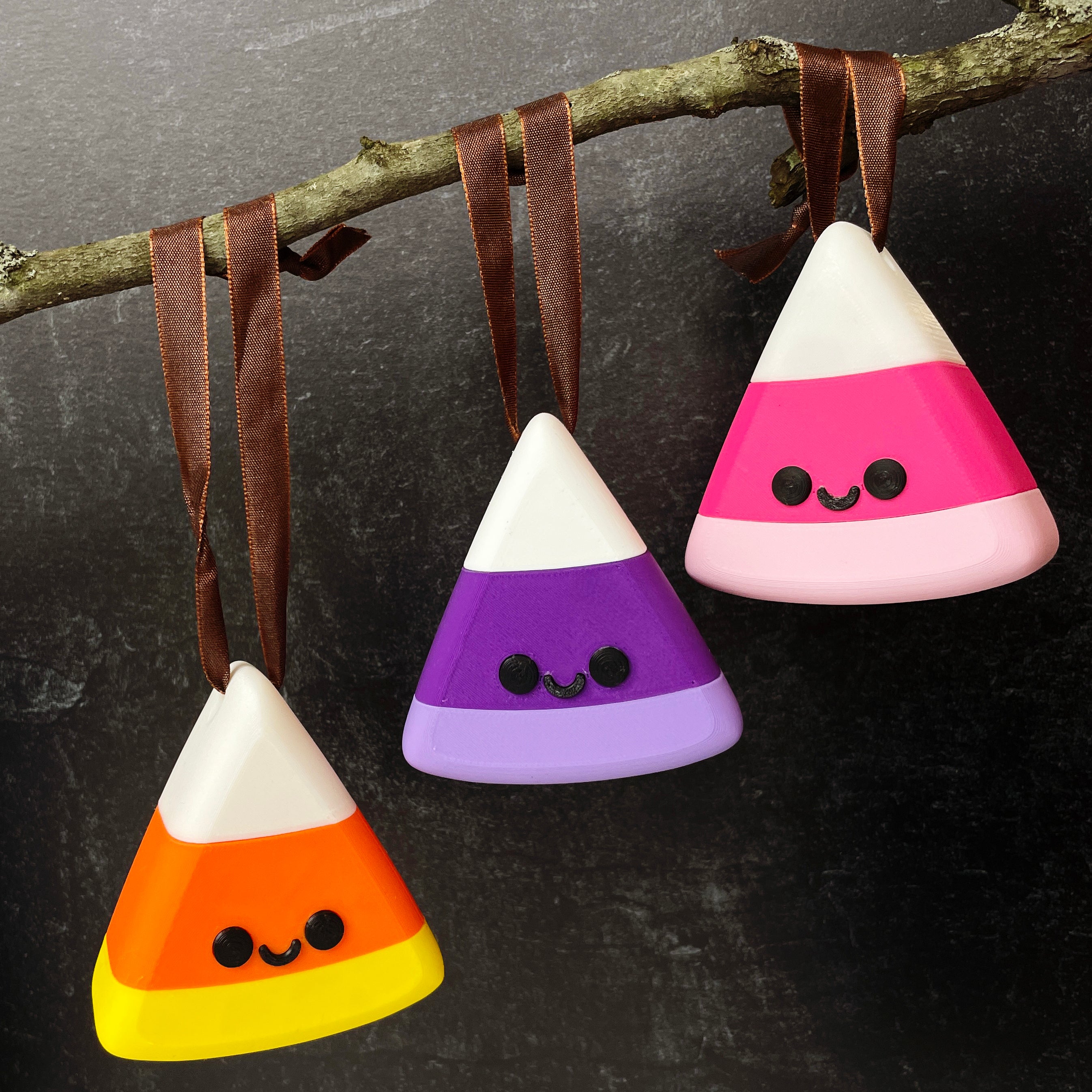 Kawaii Candy Corn Ornaments
