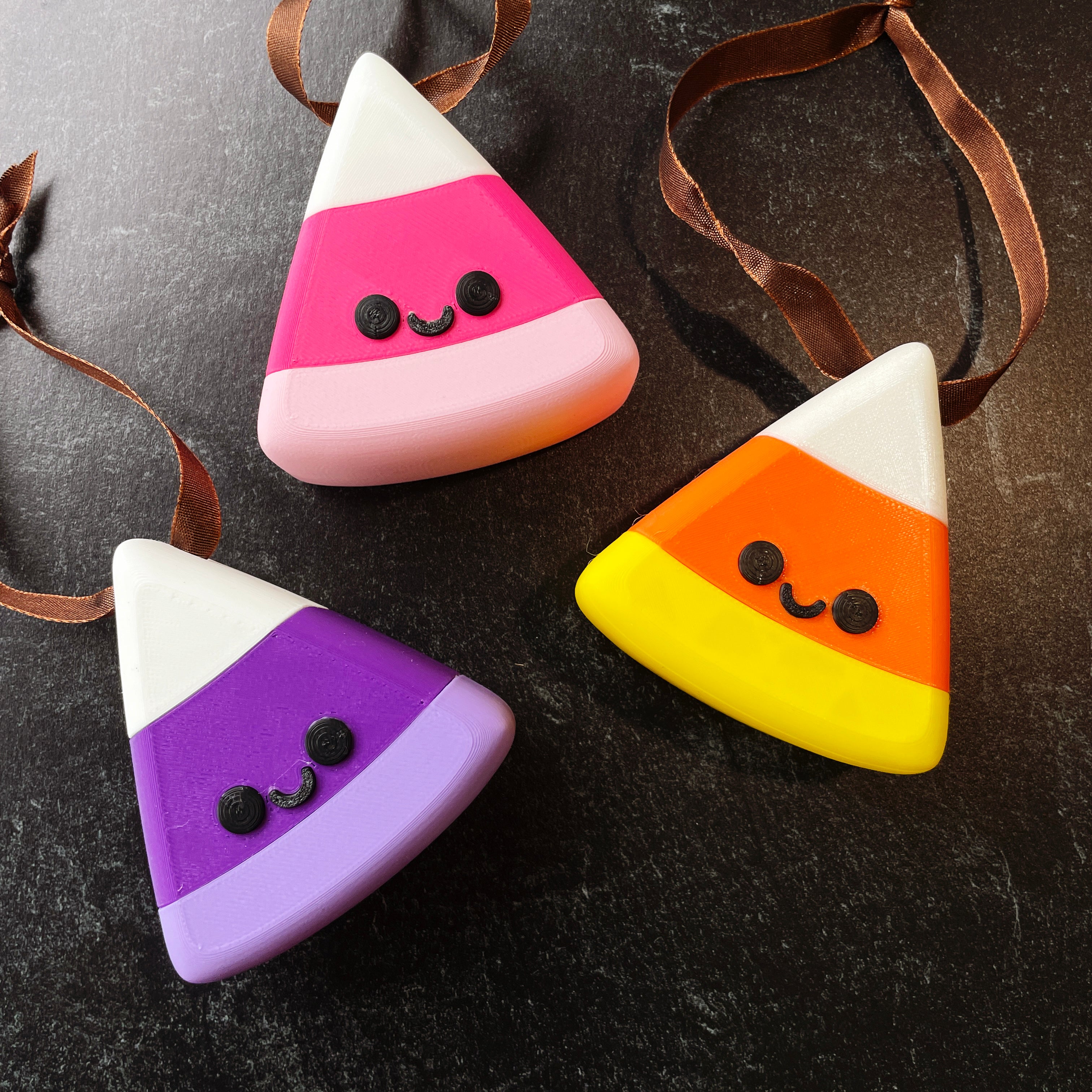 Kawaii Candy Corn Ornaments