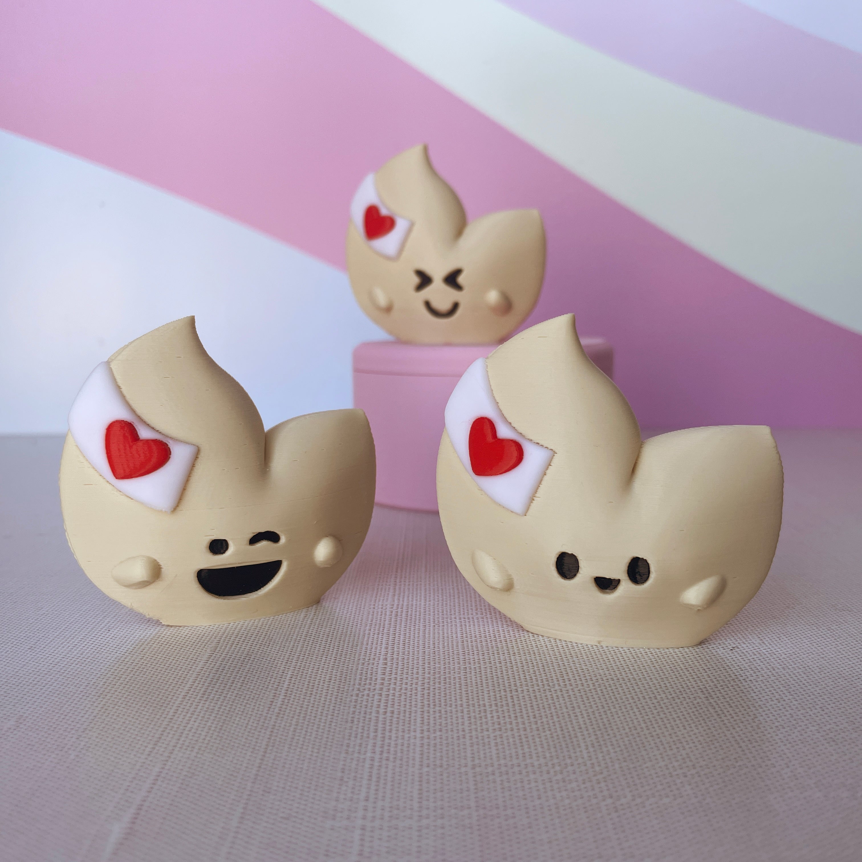 Kawaii Fortune Cookies Set. Heartwarming Desk Decor & Gift!