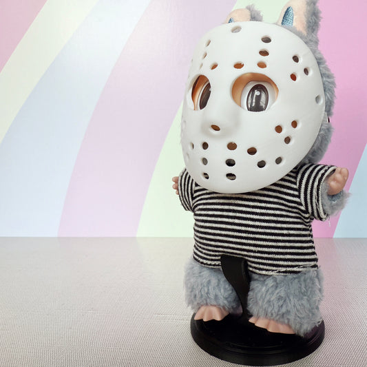 Hockey Mask for Labubu – Mini Horror-Inspired Accessory