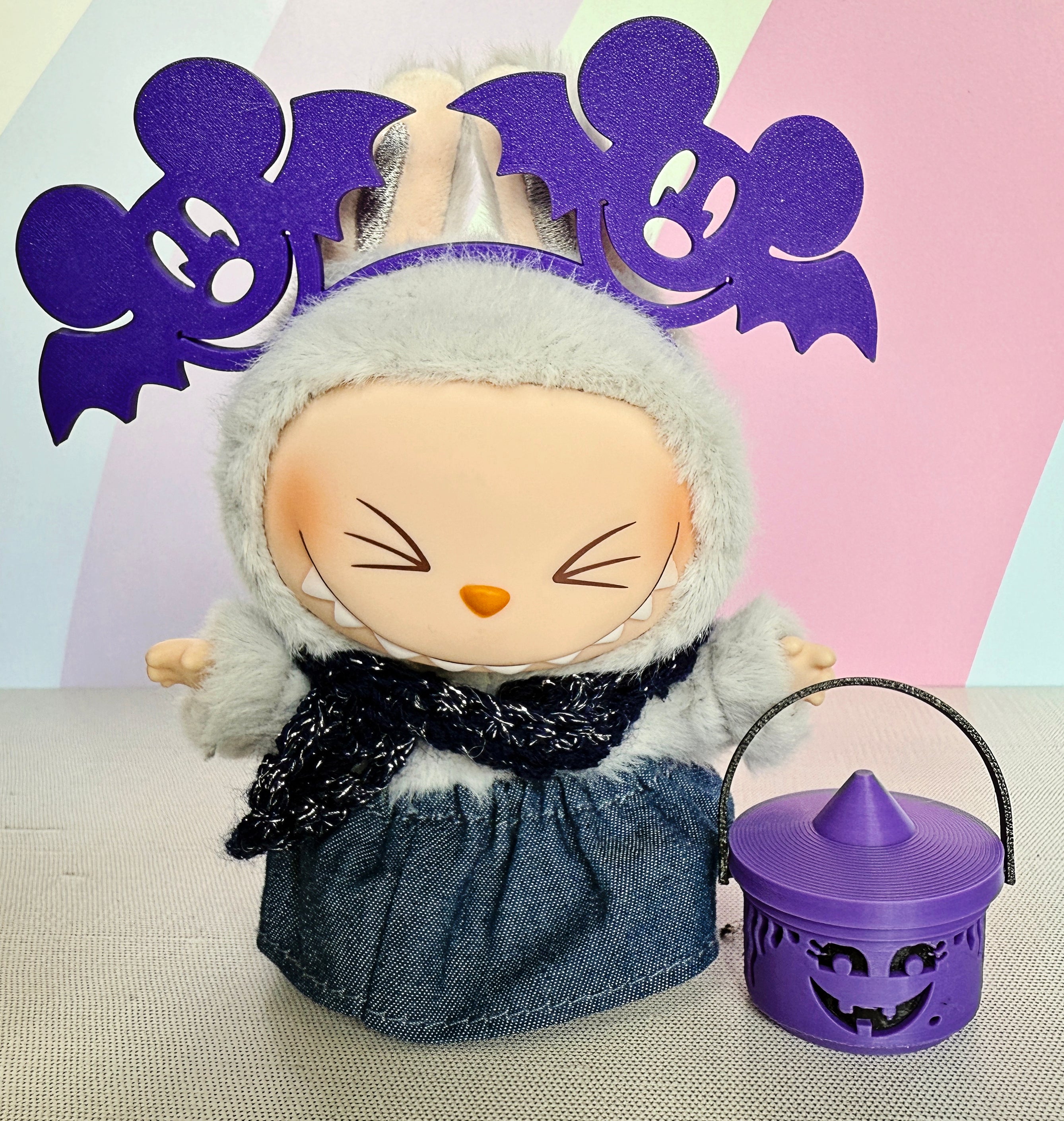 Halloween Buckets for Labubu Plushes
