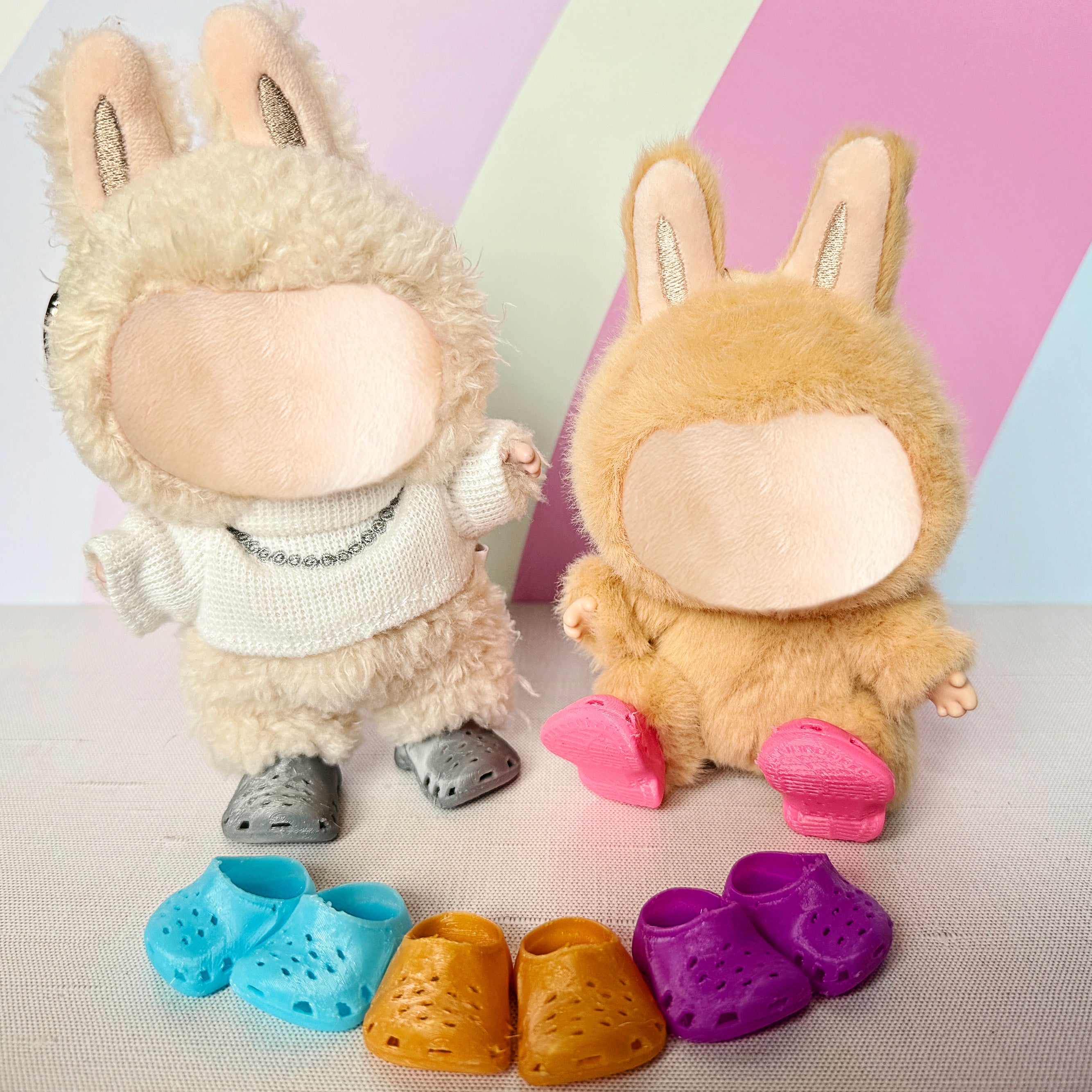 Mini Clog Shoes for Mini Plush Figures – 3D Printed Collectible Accessory