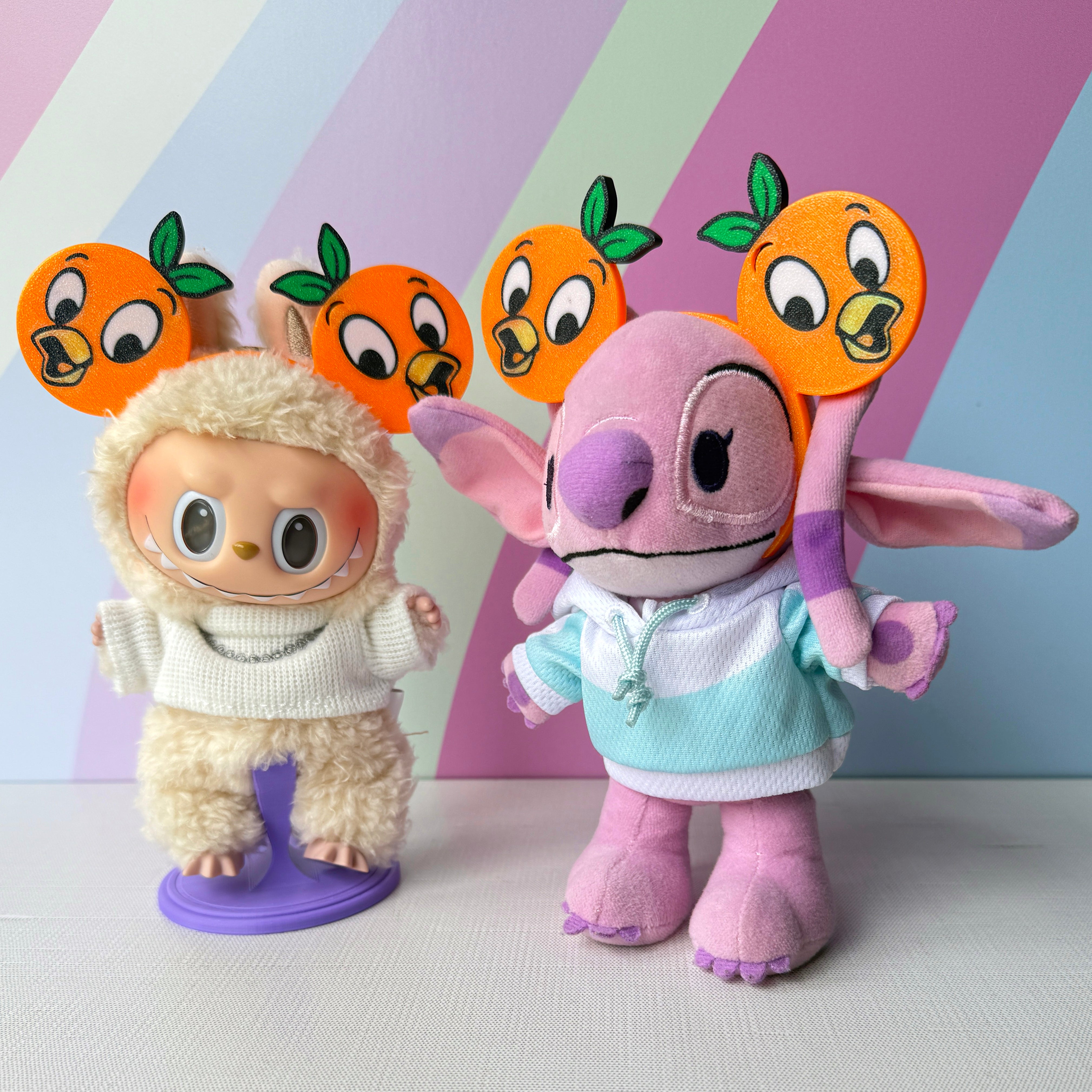 The Orange Bird Ears – Fits NuiMO & Labubu Plush