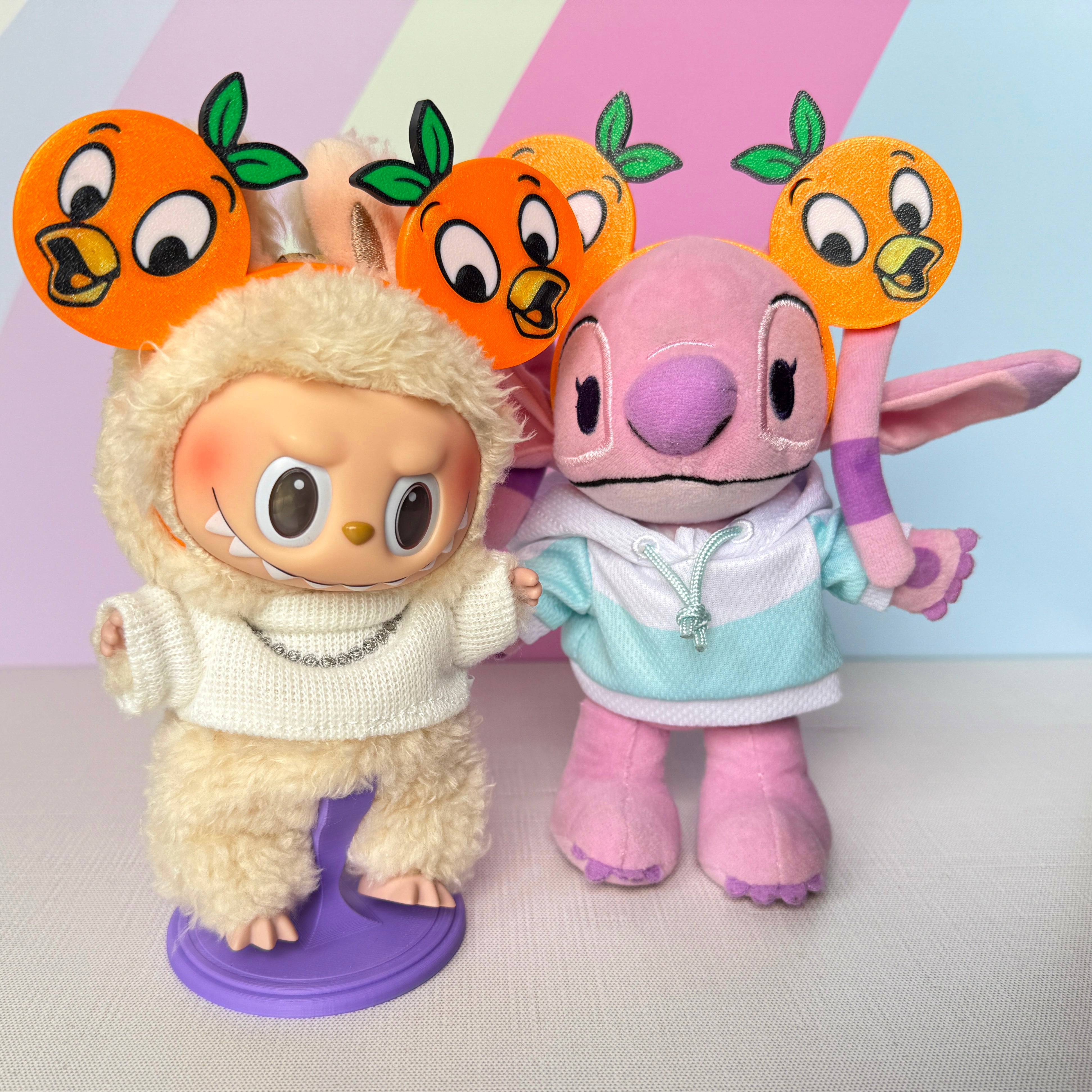 The Orange Bird Ears – Fits NuiMO & Labubu Plush