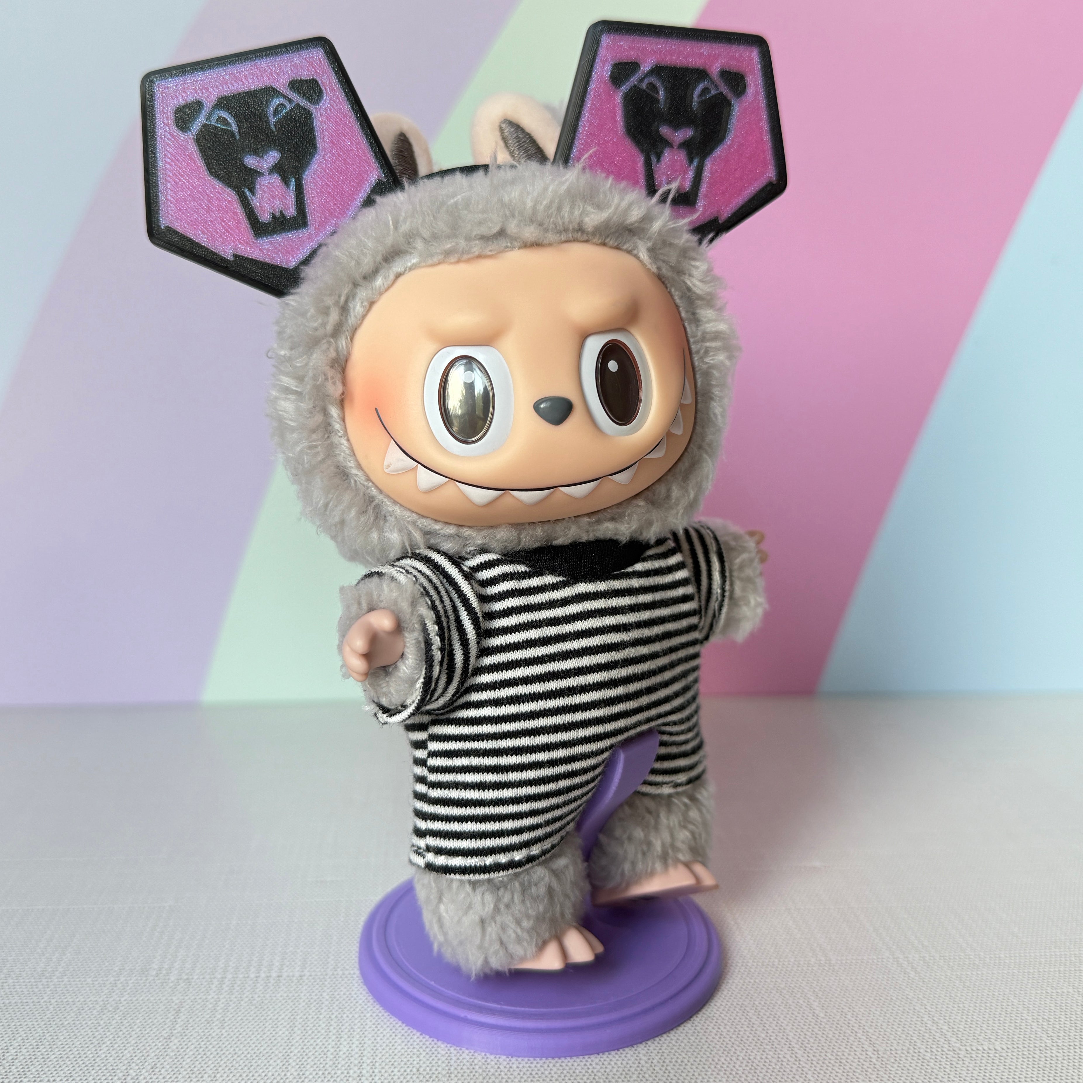 K-Pop Demon Hunters Inspired Ears for NuiMO, Labubu and Keychain Plush.