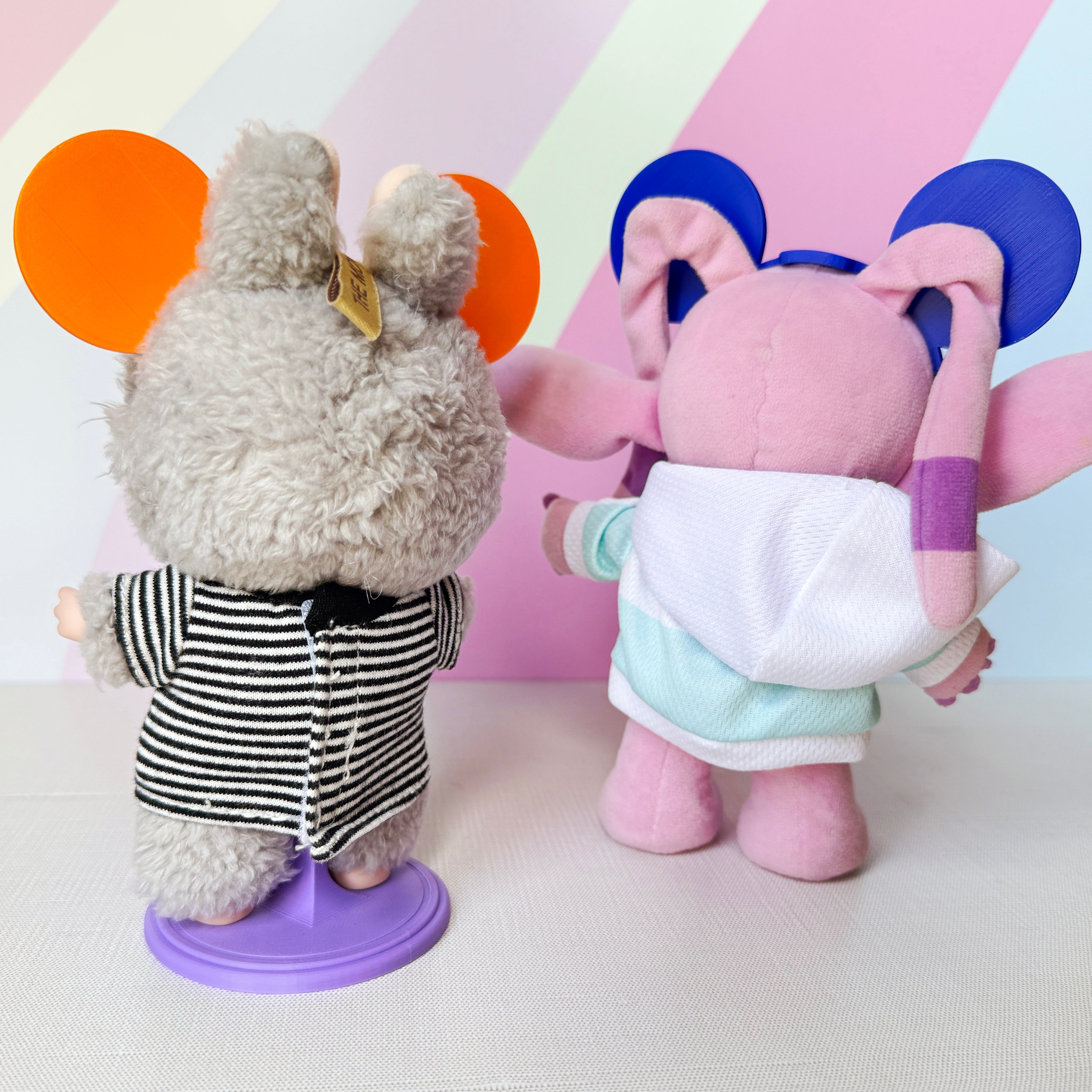 Fantastic Four Inspired Mouse Ears for NuiMO, Labubu and Keychain Plush.