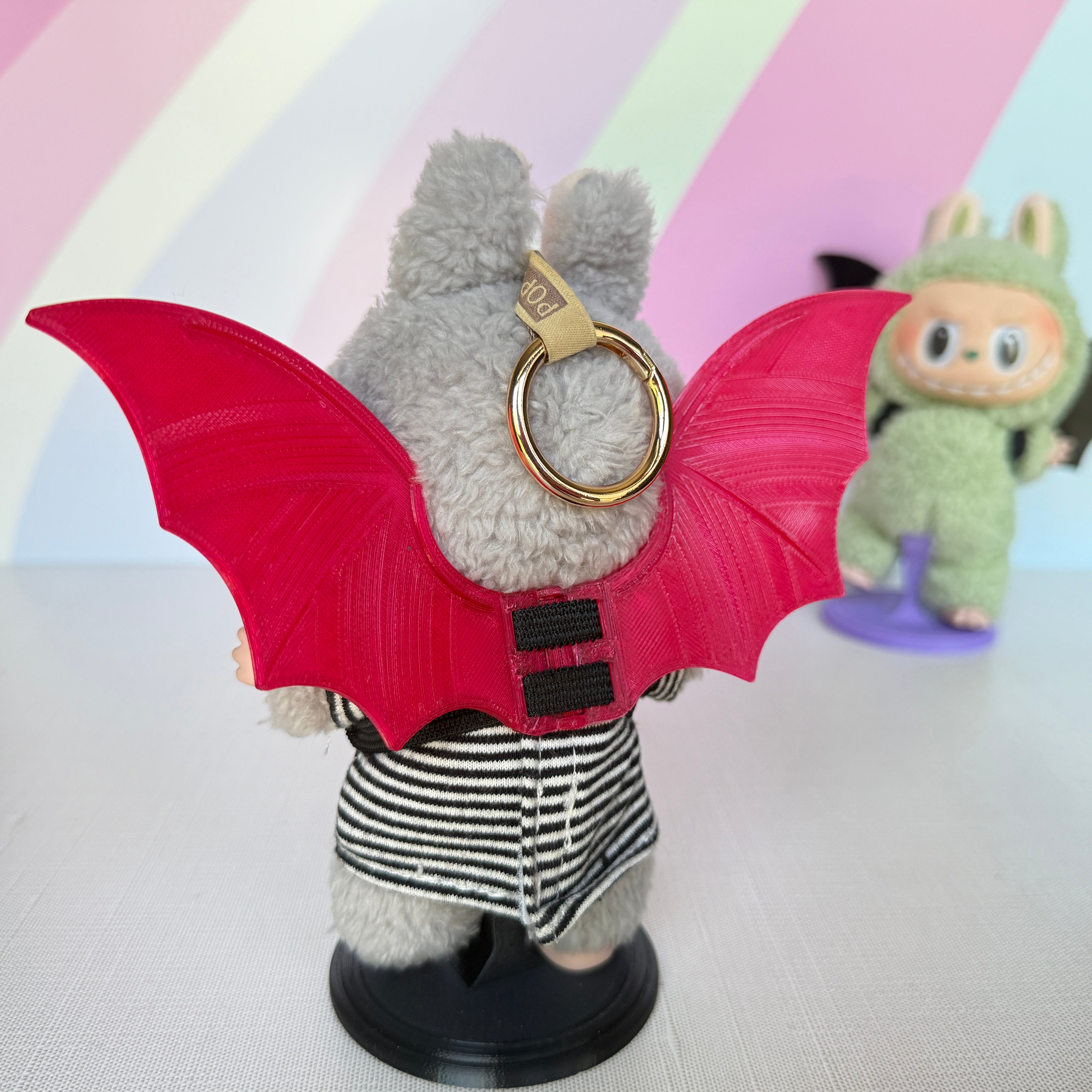 Hinged Bat Wings for Labubu, Nuimos & Plush Dolls.