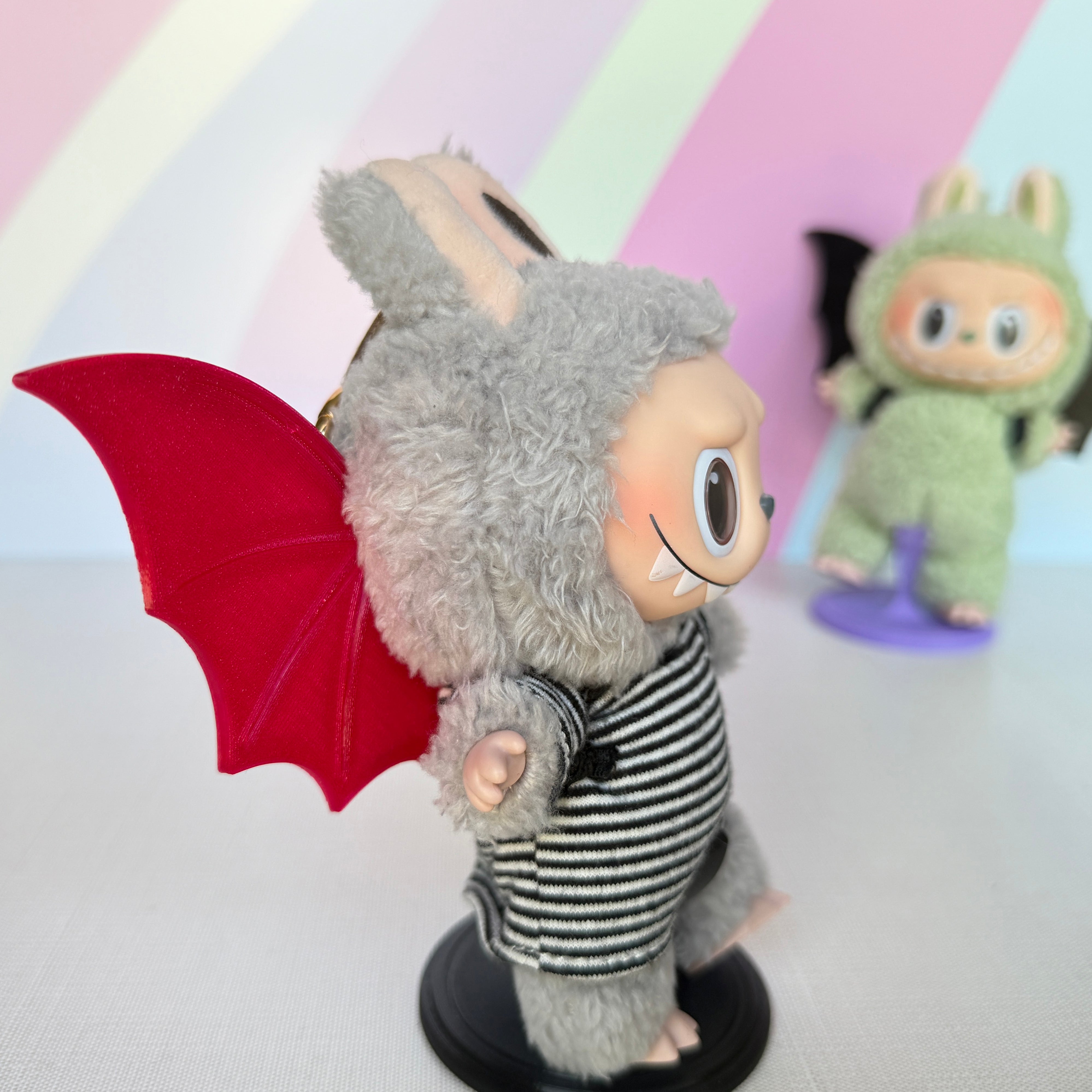 Hinged Bat Wings for Labubu, Nuimos & Plush Dolls.