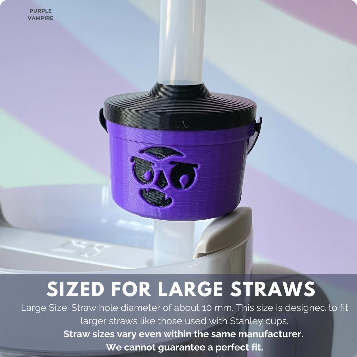 Halloween Buckets for LARGE Straw Toppers