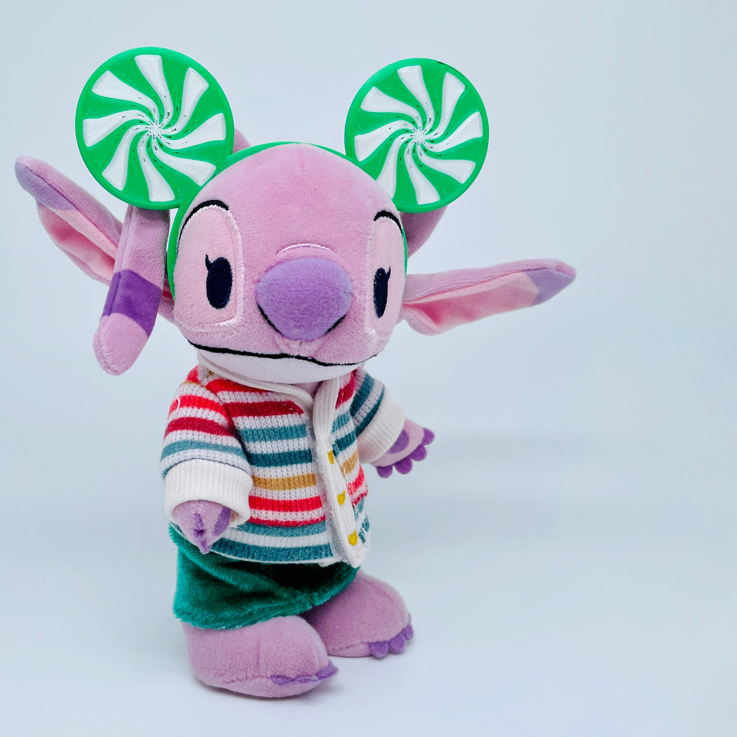 Candy Cane Ears Headband for Mini Plush Figures - Holiday Edition