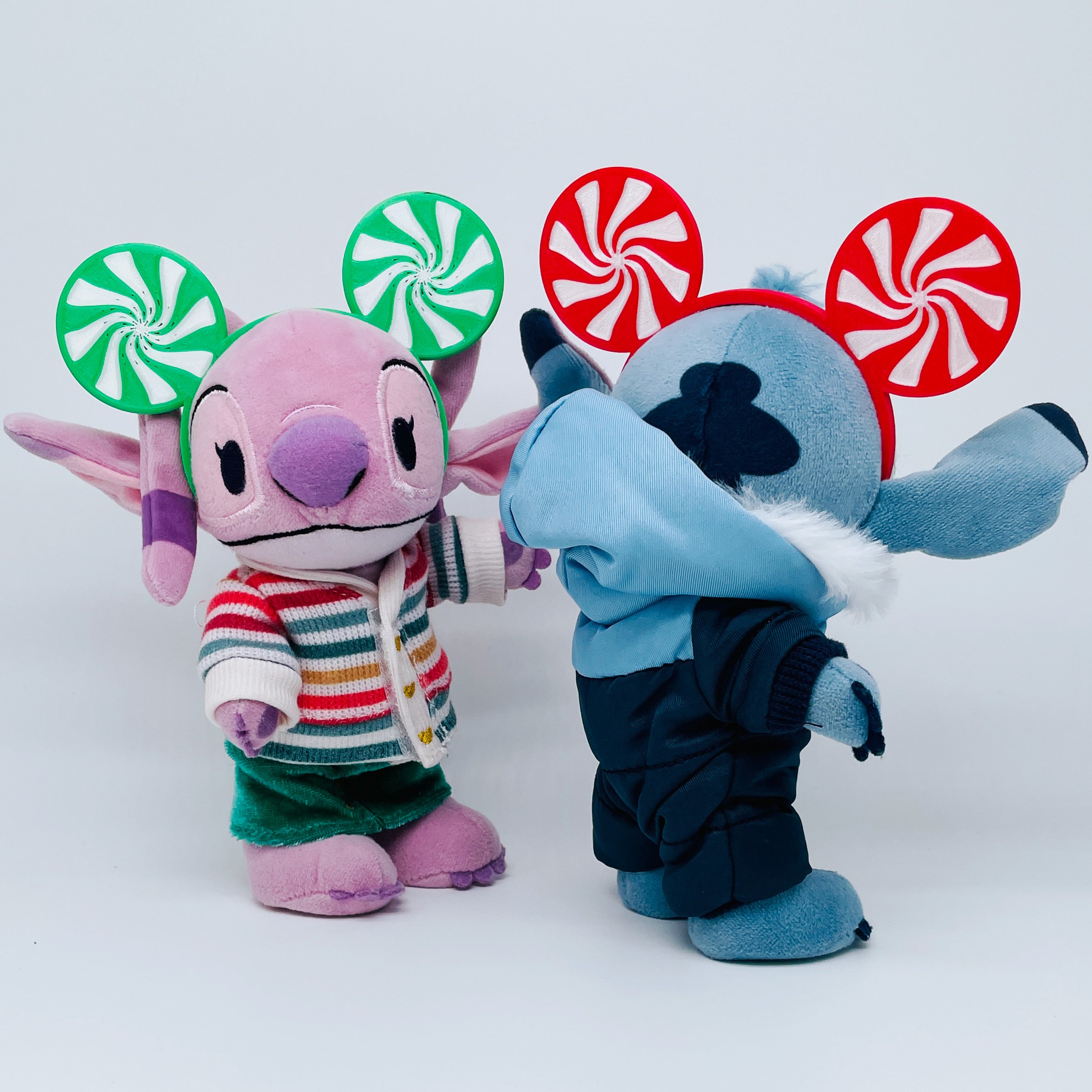 Candy Cane Ears Headband for Mini Plush Figures - Holiday Edition