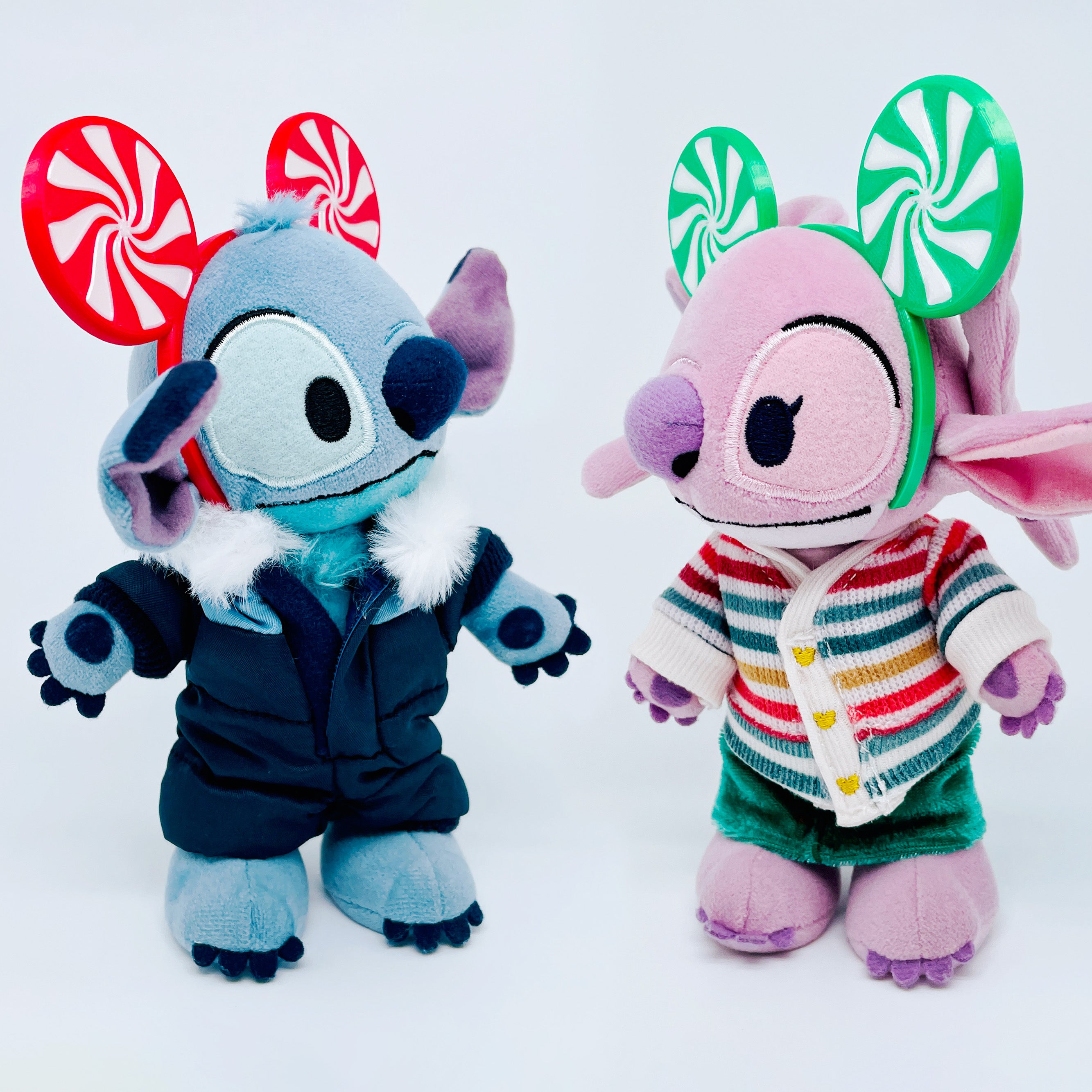 Candy Cane Ears Headband for Mini Plush Figures - Holiday Edition