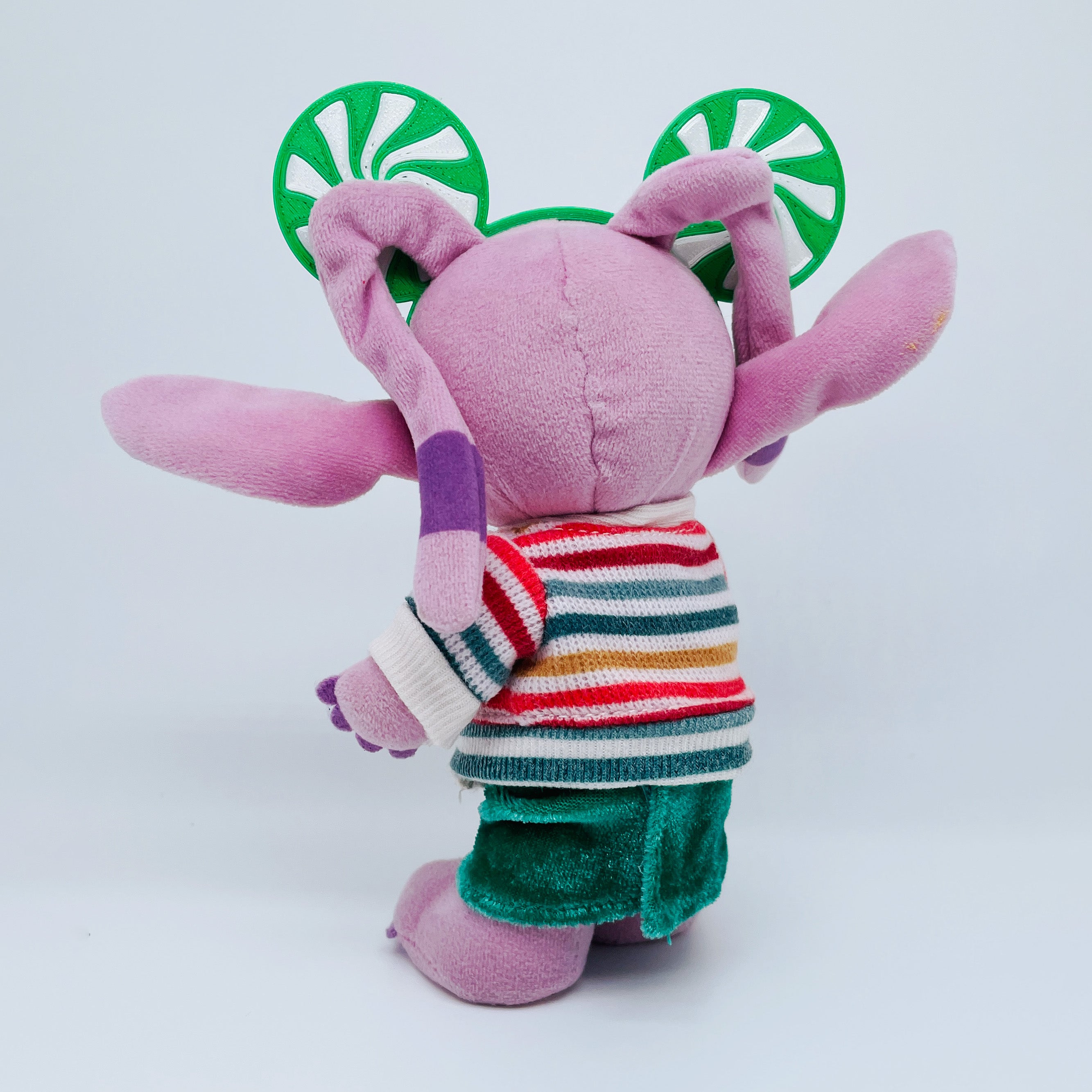 Candy Cane Ears Headband for Mini Plush Figures - Holiday Edition