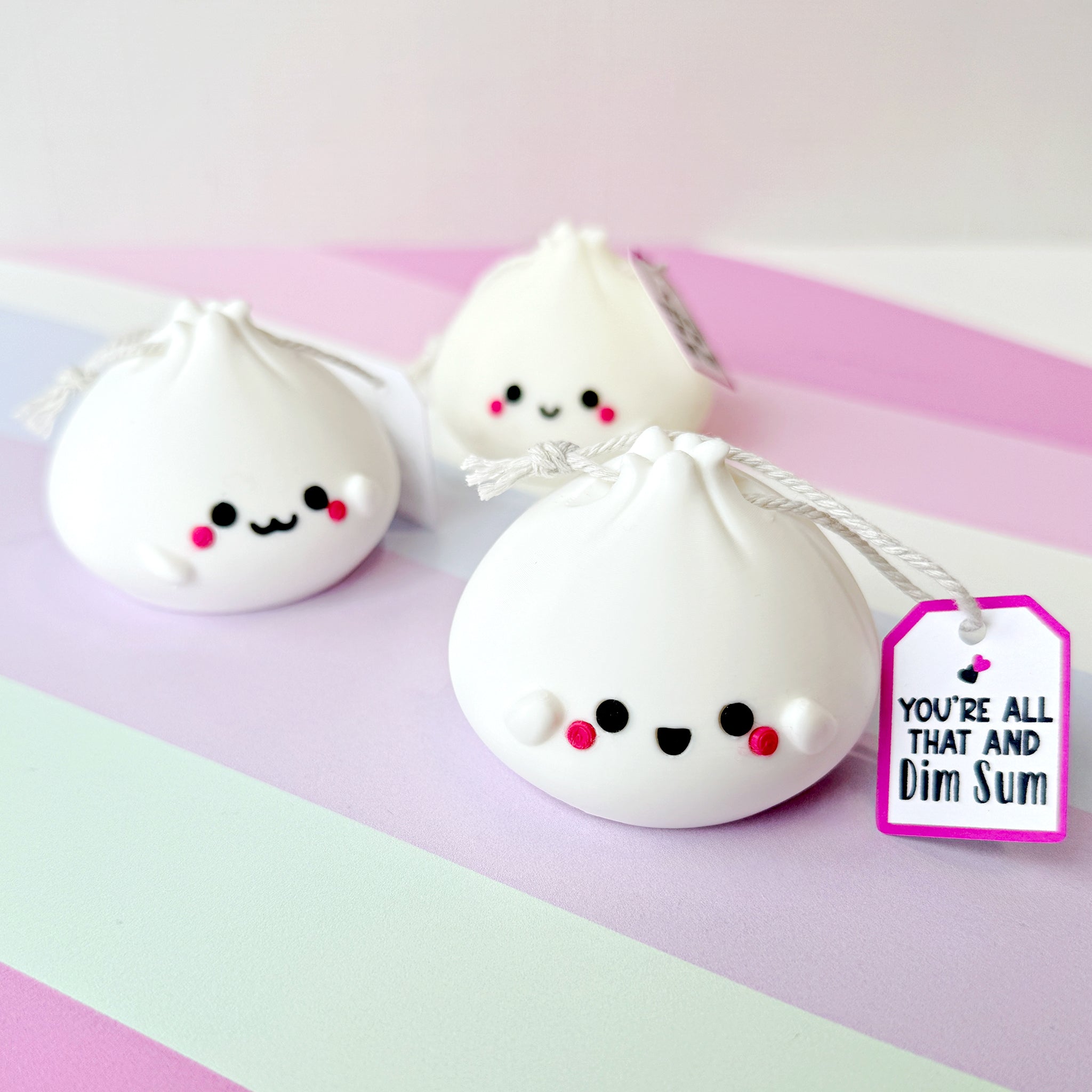 Kawaii Dim Sum Ornaments – Cute Dumpling Decor & Valentine Gift Option
