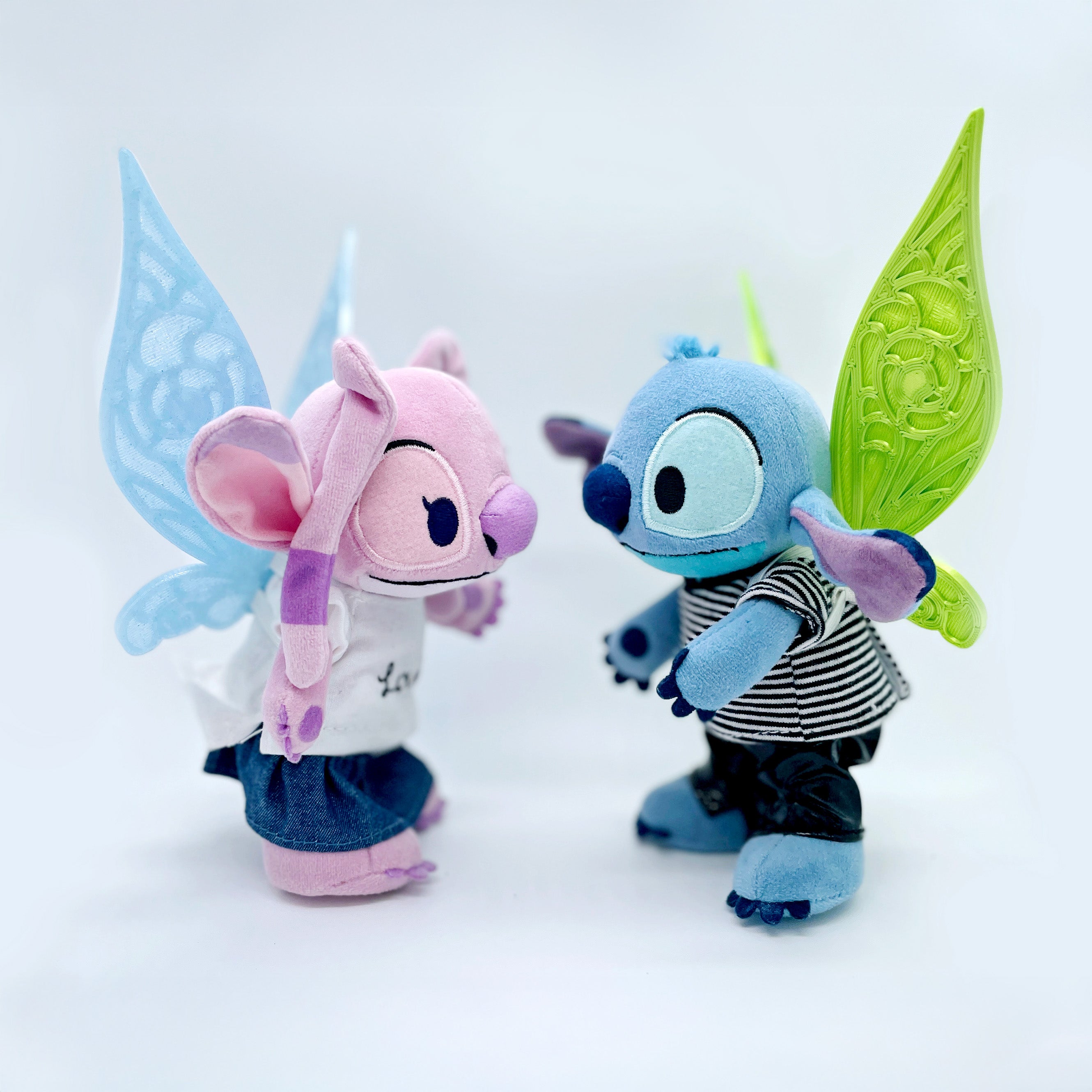 Fairy Wings for Mini Plush Dolls - 3D Printed with Adjustable Straps and Poseable Hinges