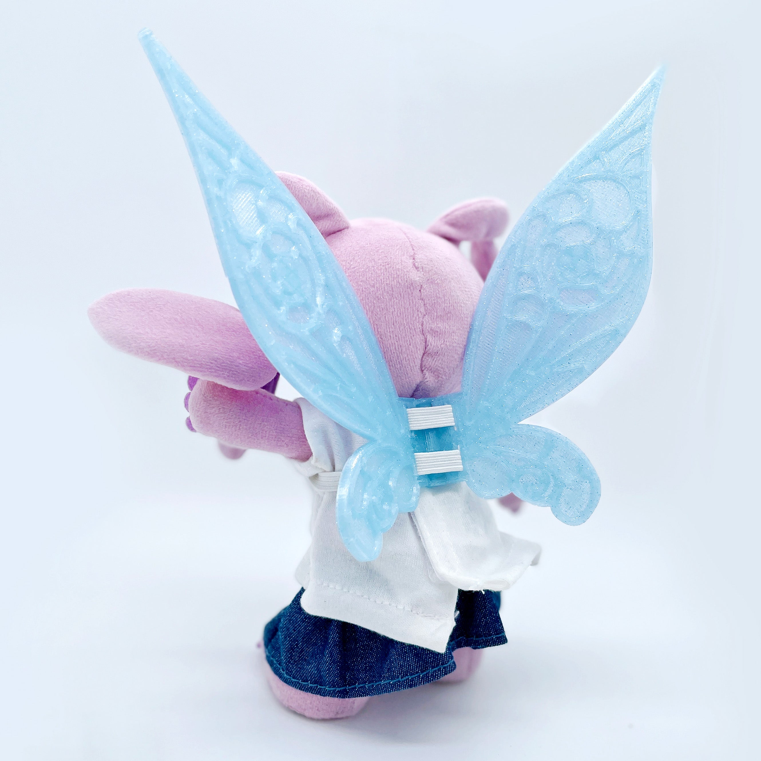 Fairy Wings for Mini Plush Dolls - 3D Printed with Adjustable Straps and Poseable Hinges