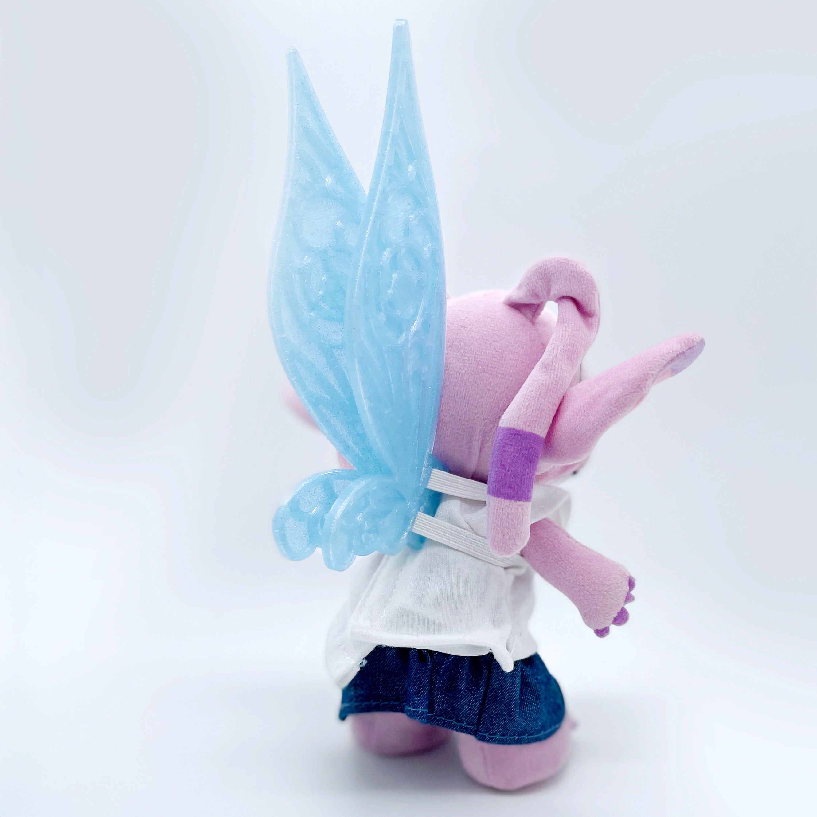 Fairy Wings for Mini Plush Dolls - 3D Printed with Adjustable Straps and Poseable Hinges