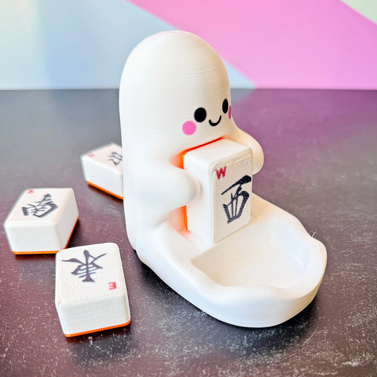 Ghost Dice Dish with Removable Tile