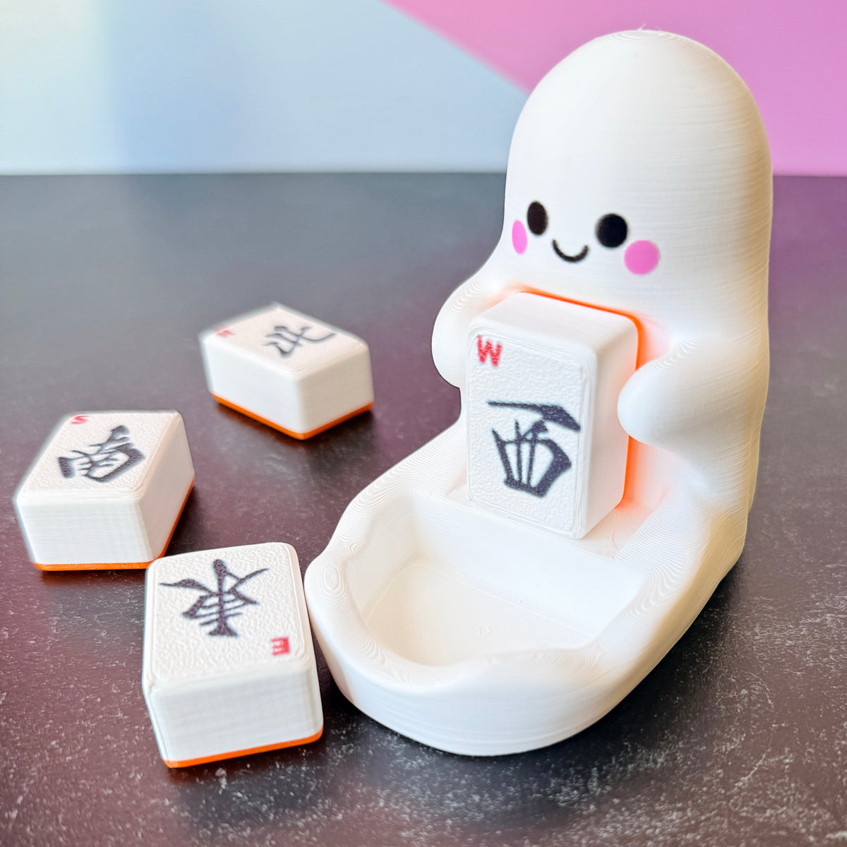 Ghost Dice Dish with Removable Tile