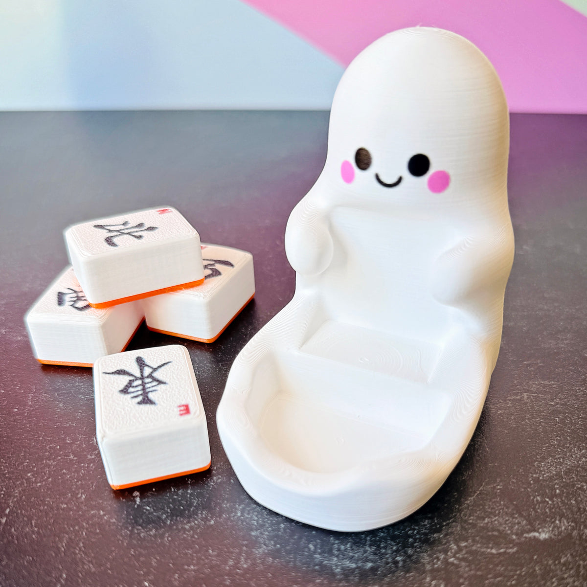 Ghost Dice Dish with Removable Tile