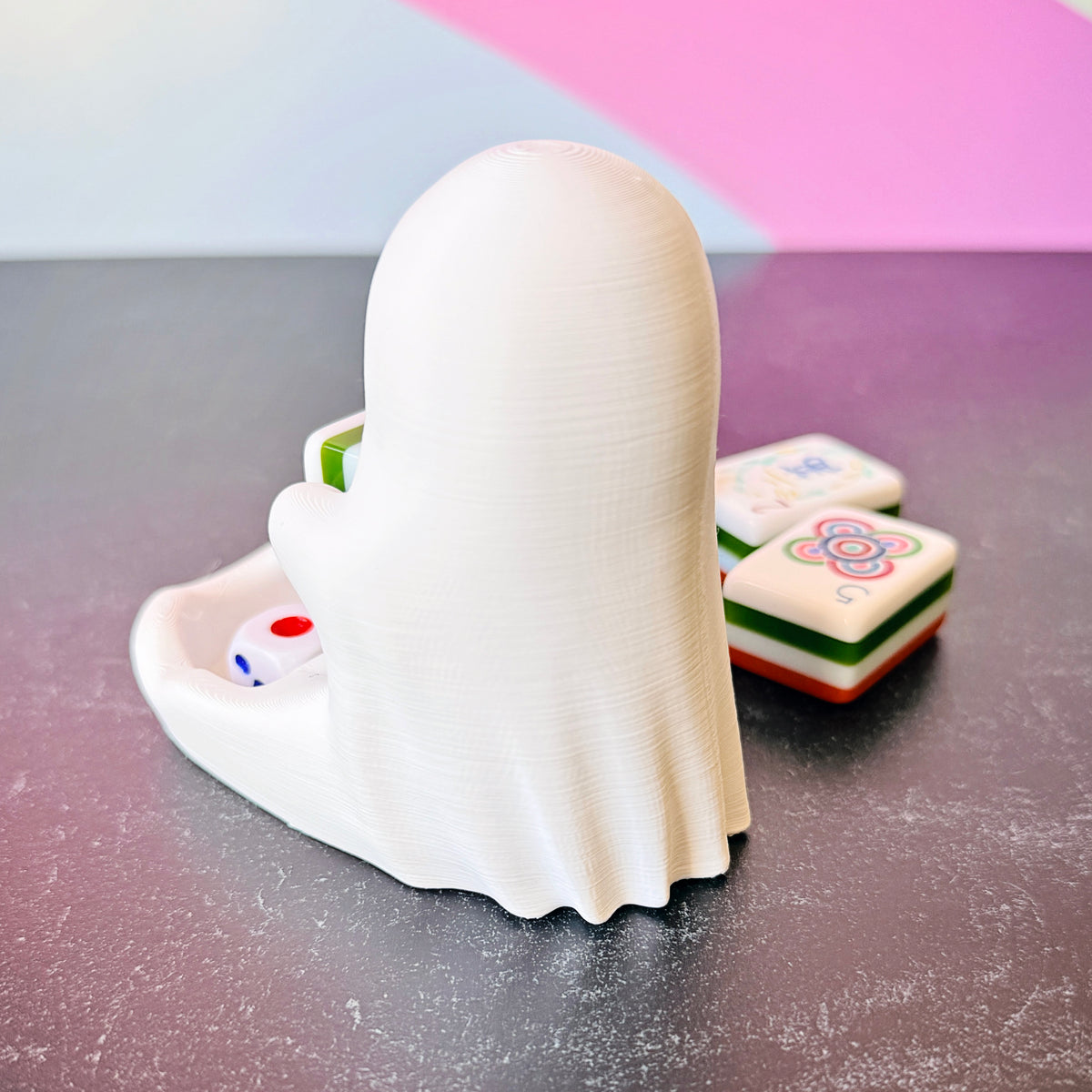 Ghost Dice Dish with Removable Tile
