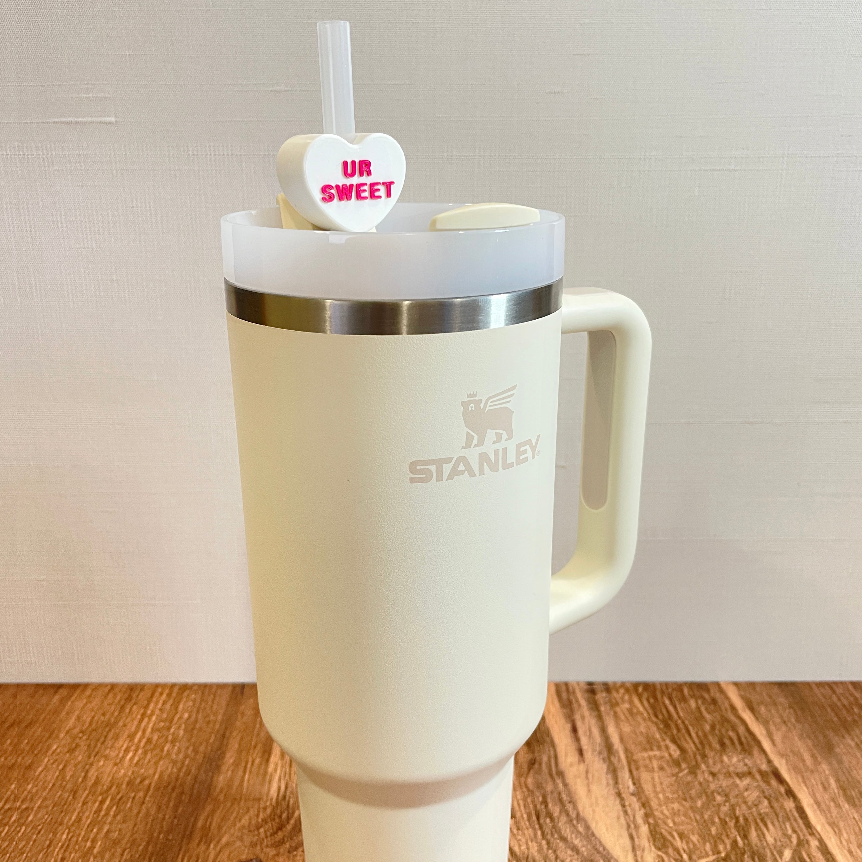 CUSTOM Conversation Heart Straw Toppers