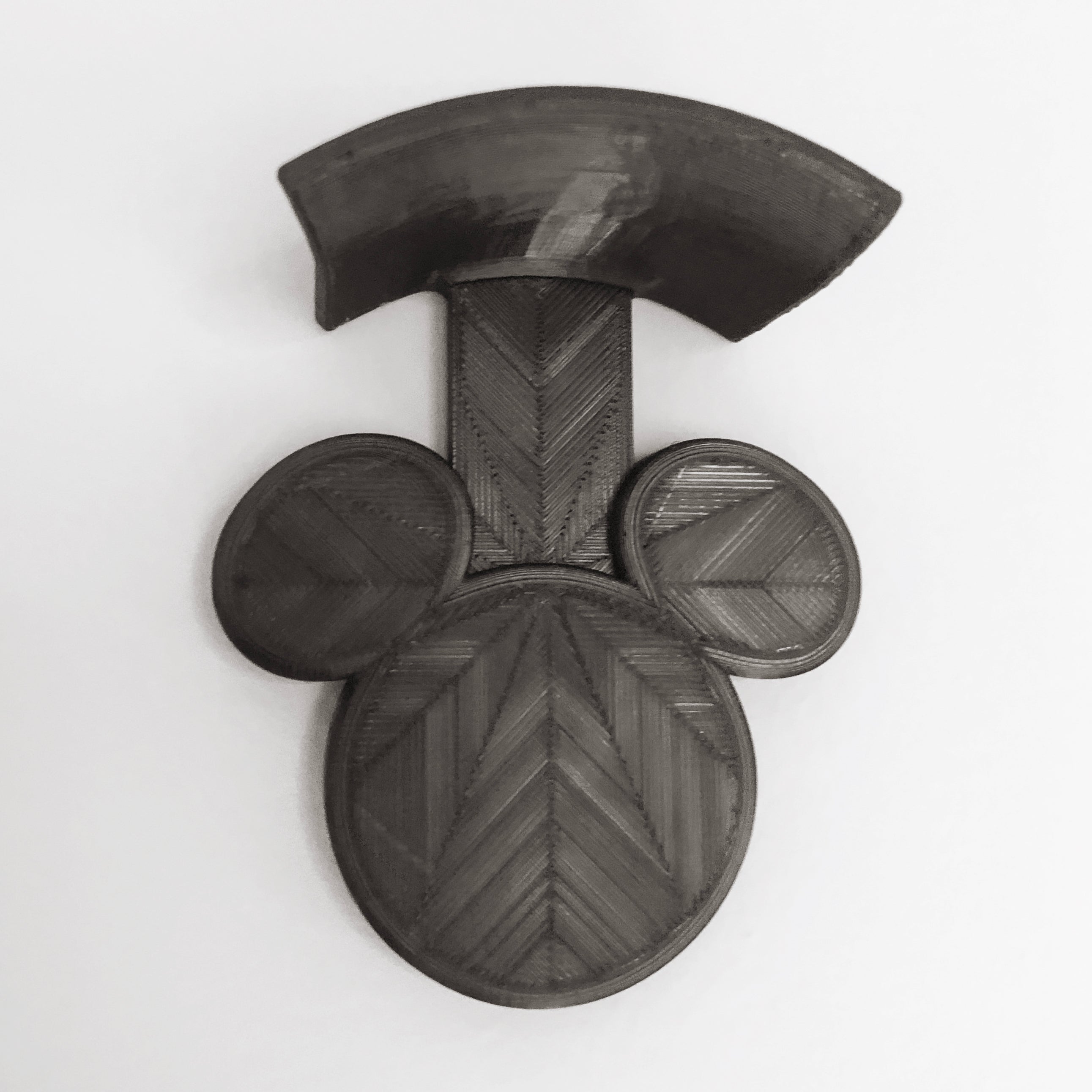 Round-Ear Wall Hook for Hats & Headbands - Flush Mount