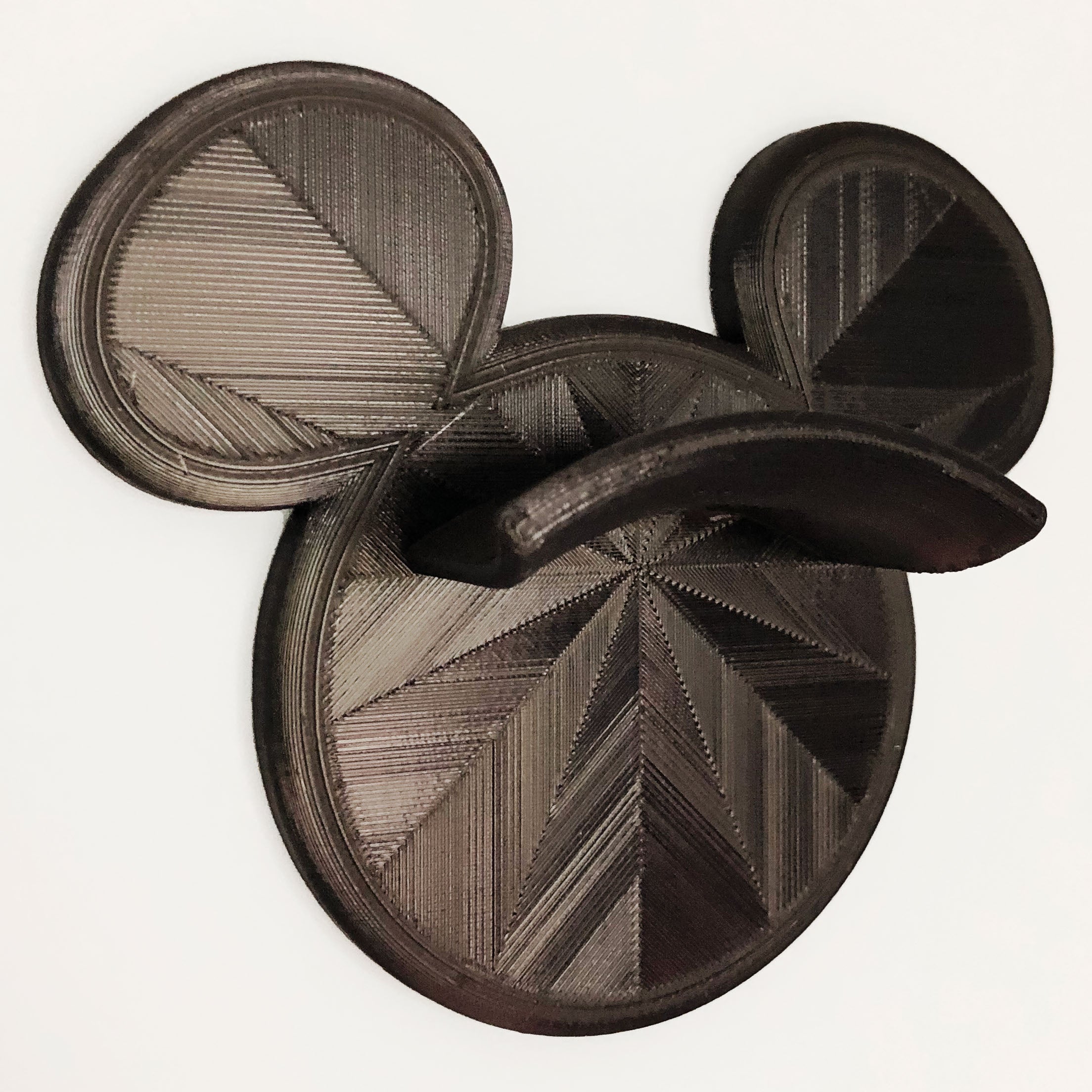 Black Round ear wall hook for hats and headbands