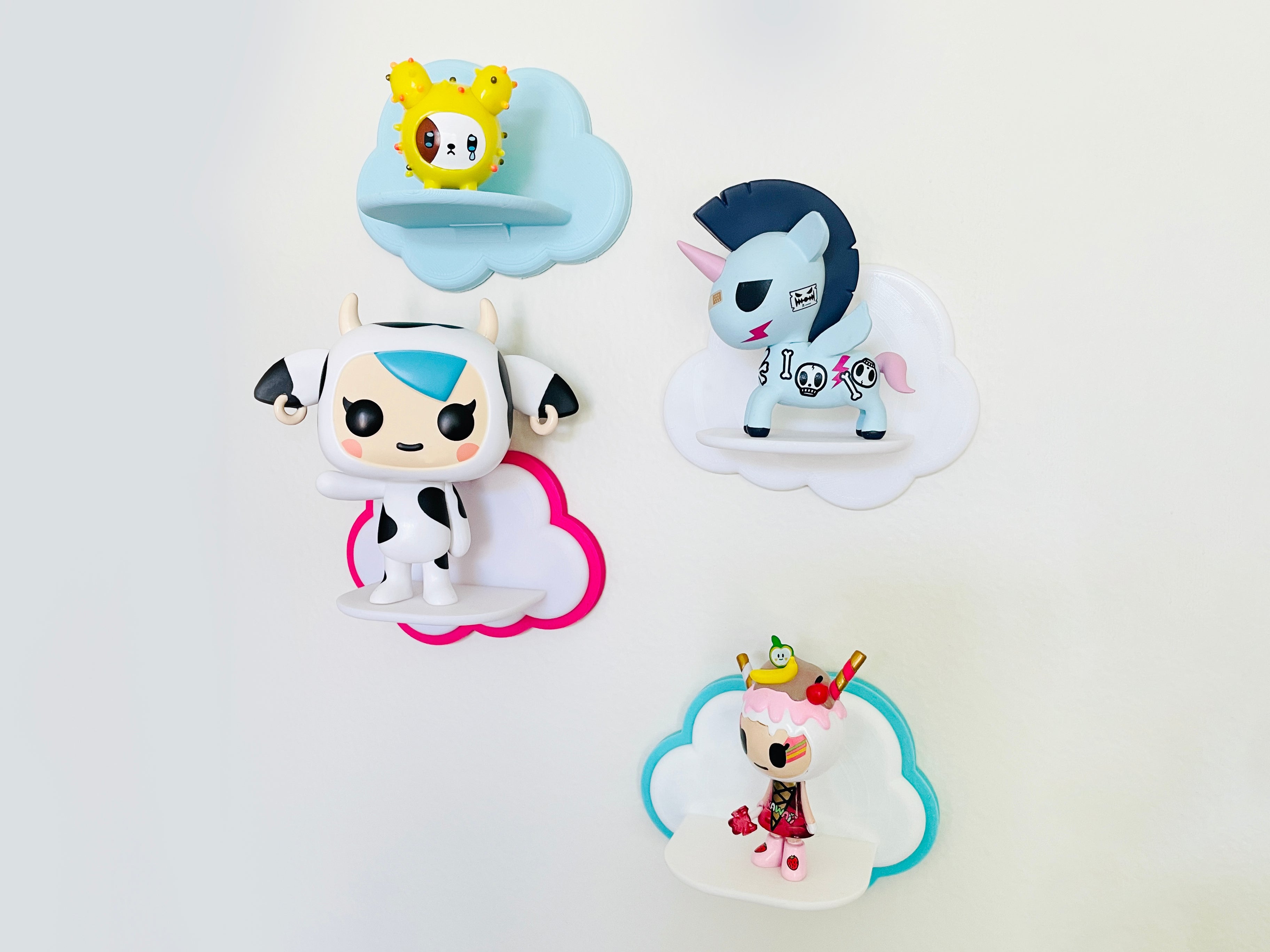 Floating Cloud Shelves - 2 Color Option