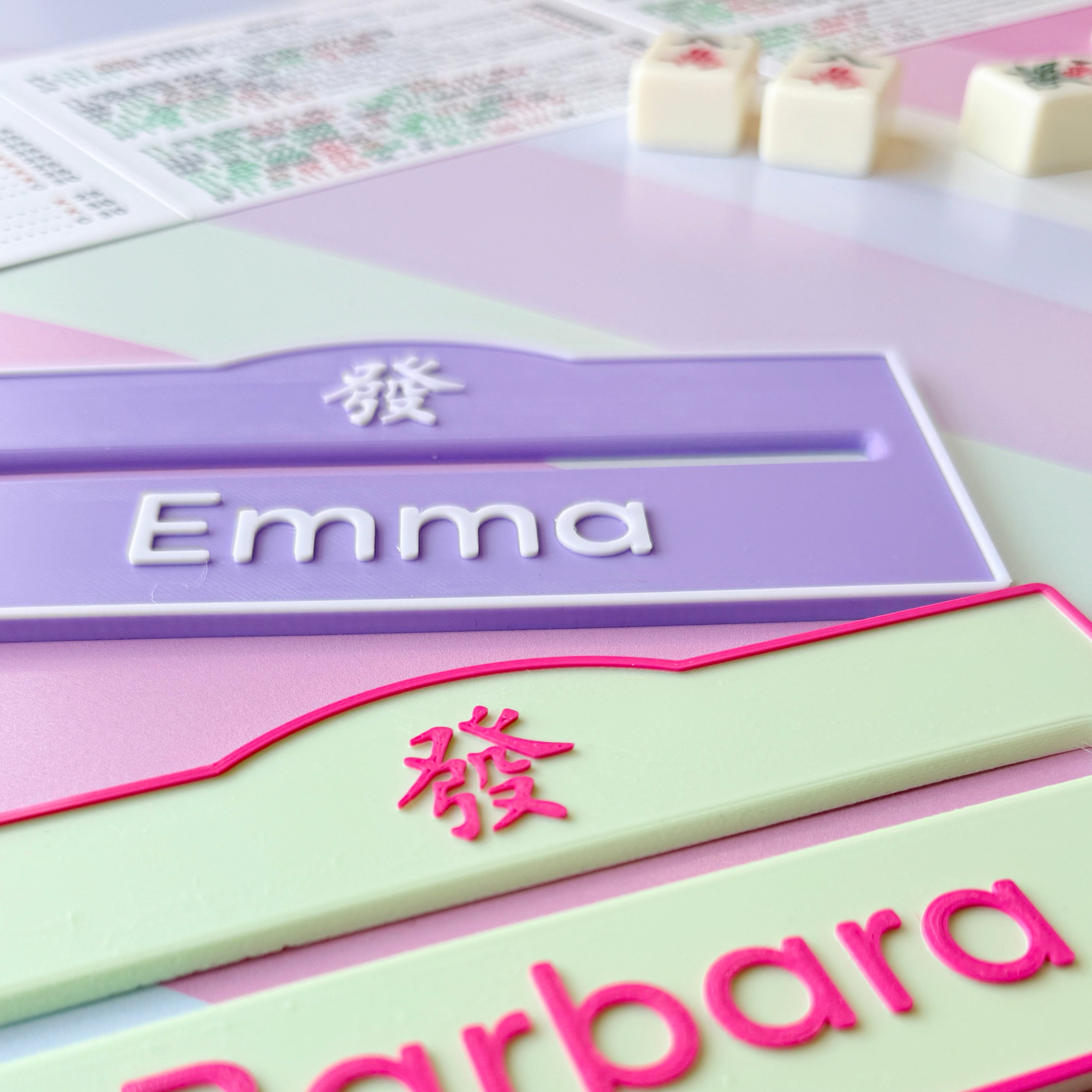 Personalized Mahjong Line Reader – The Muse