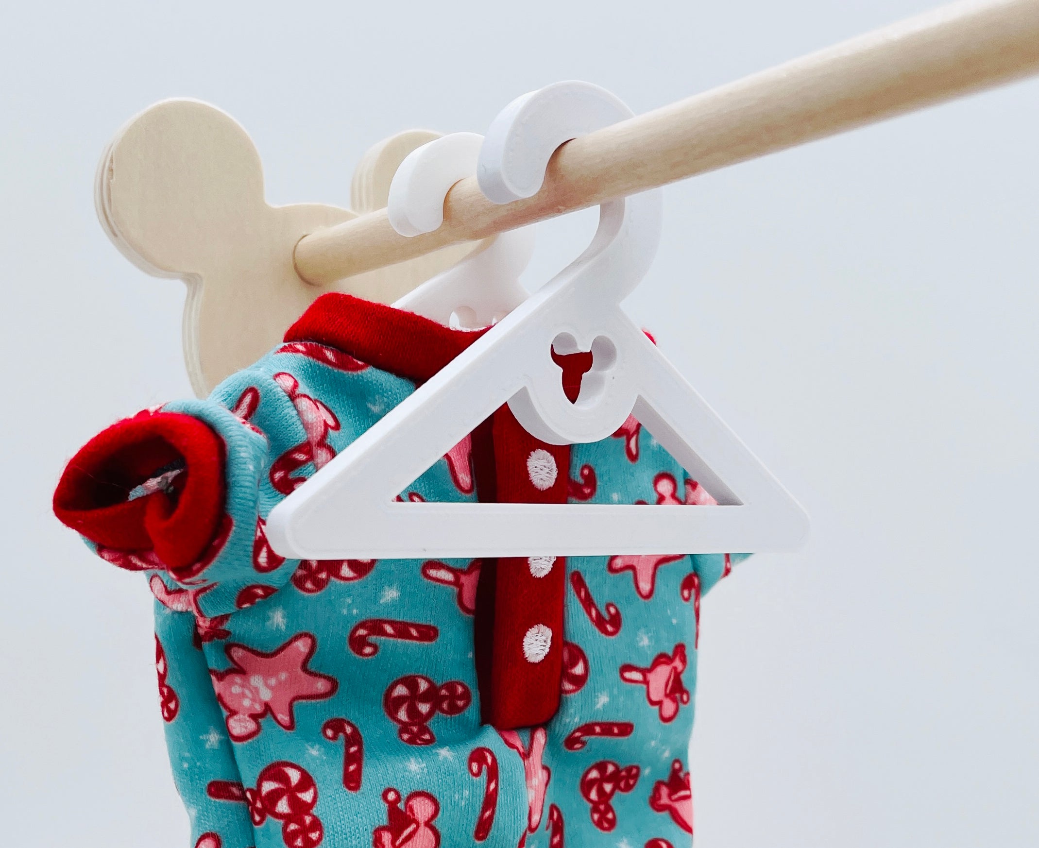 Mini Plastic Hangers – Set of 5 | Perfect for Plush Clothing Displays