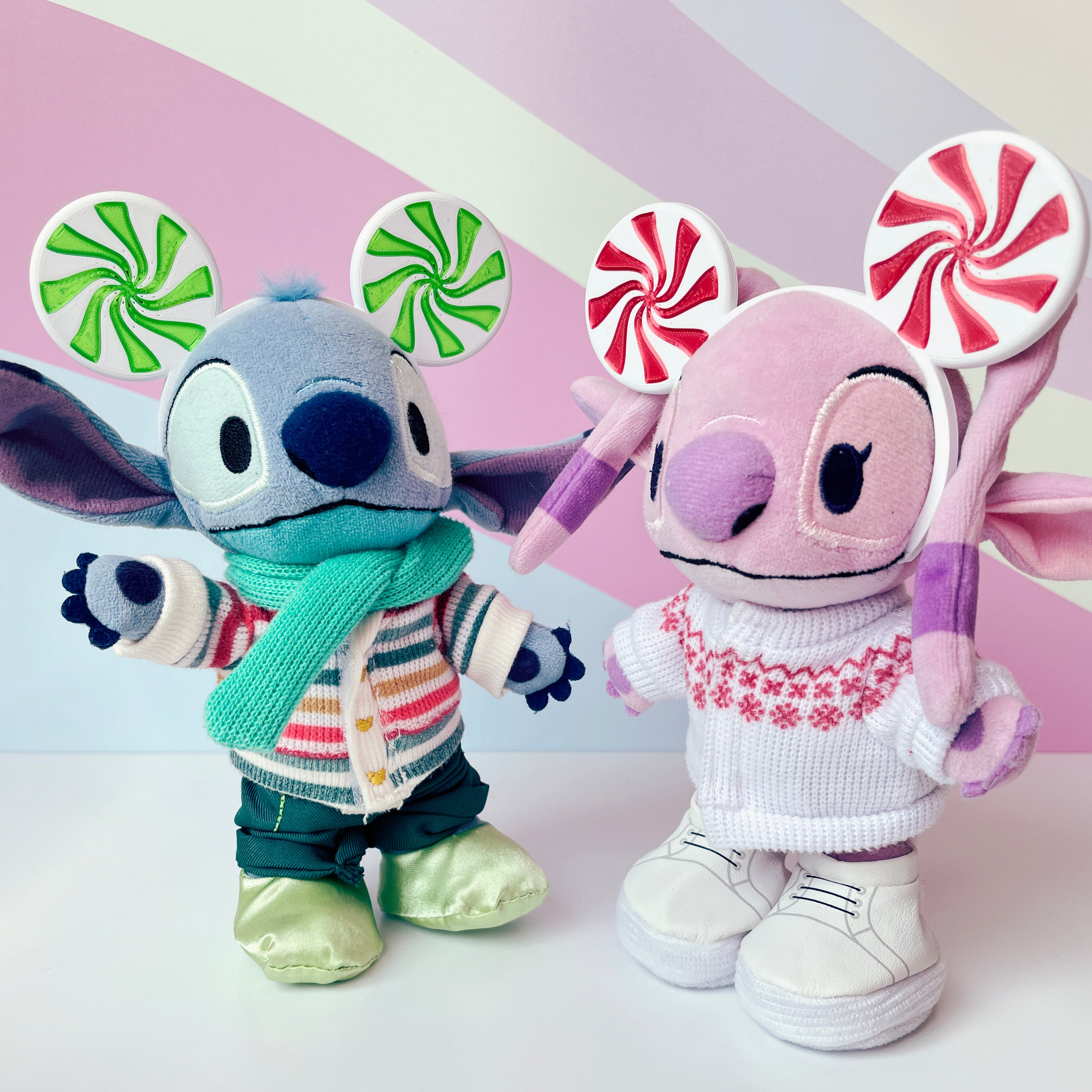 Peppermint Ears Headband for Mini Plush Figures - Holiday Edition