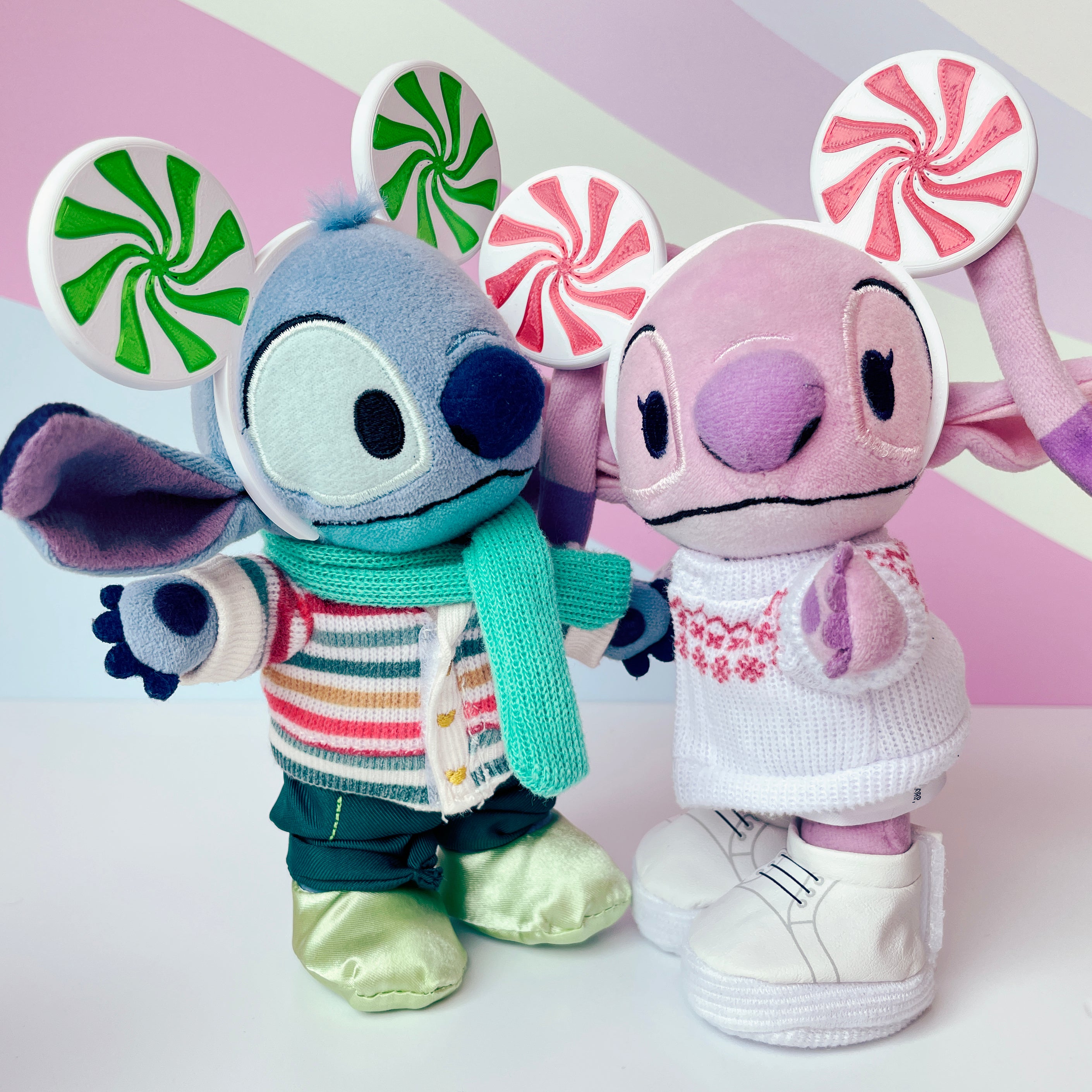 Peppermint Ears Headband for Mini Plush Figures - Holiday Edition