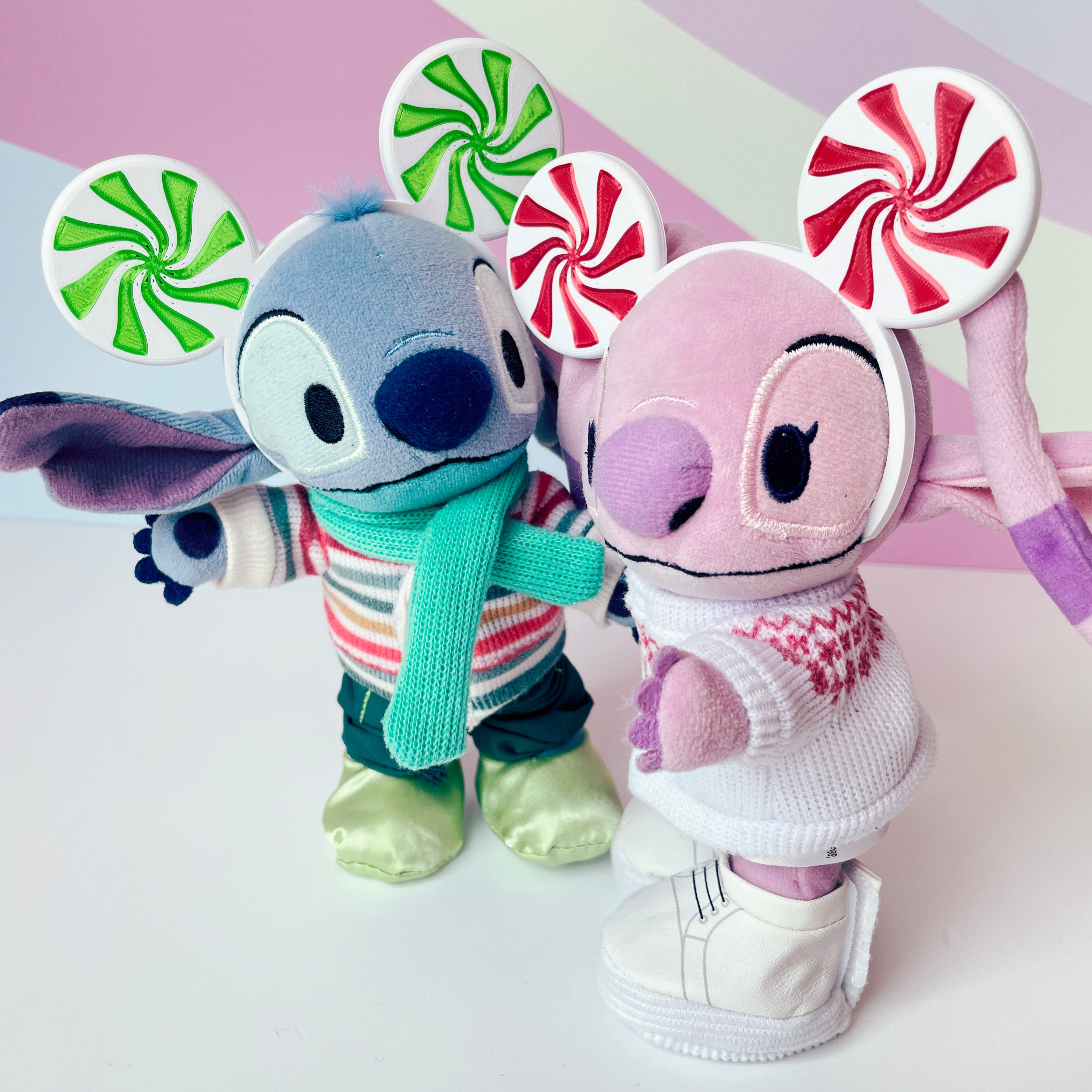Peppermint Ears Headband for Mini Plush Figures - Holiday Edition